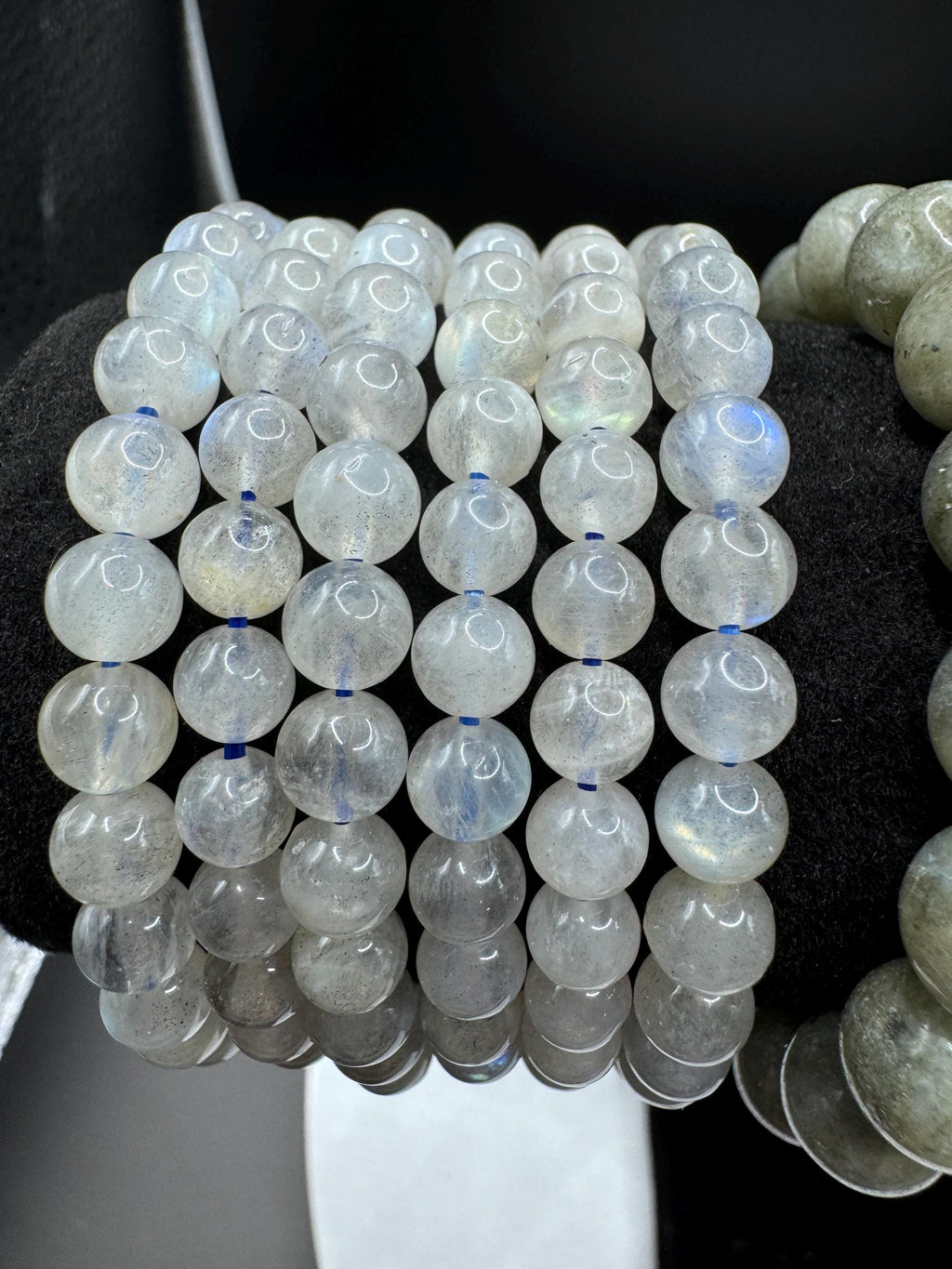 Flashy Labradorite Beaded Bracelet