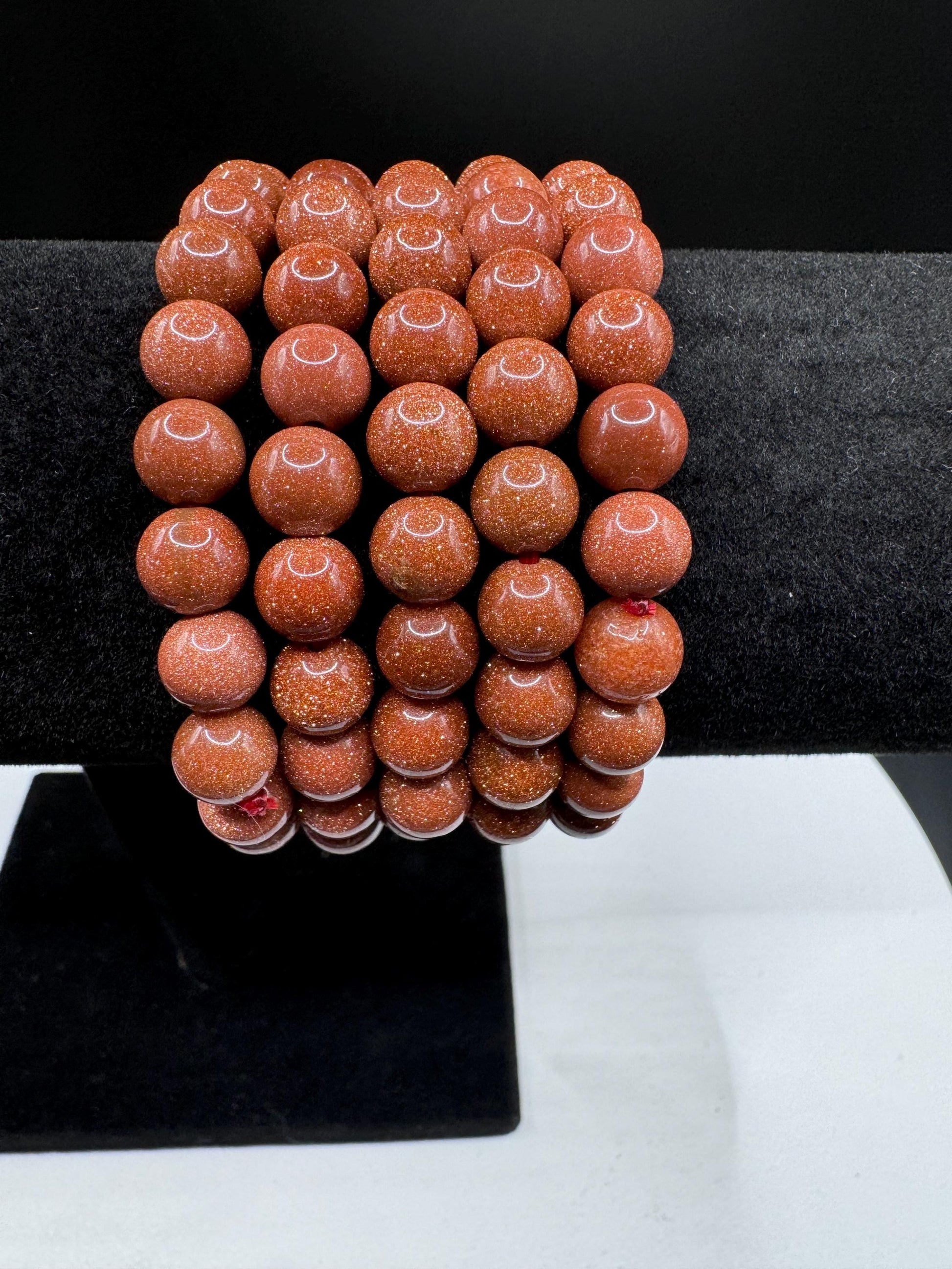Red Goldstone Stretch Bracelets