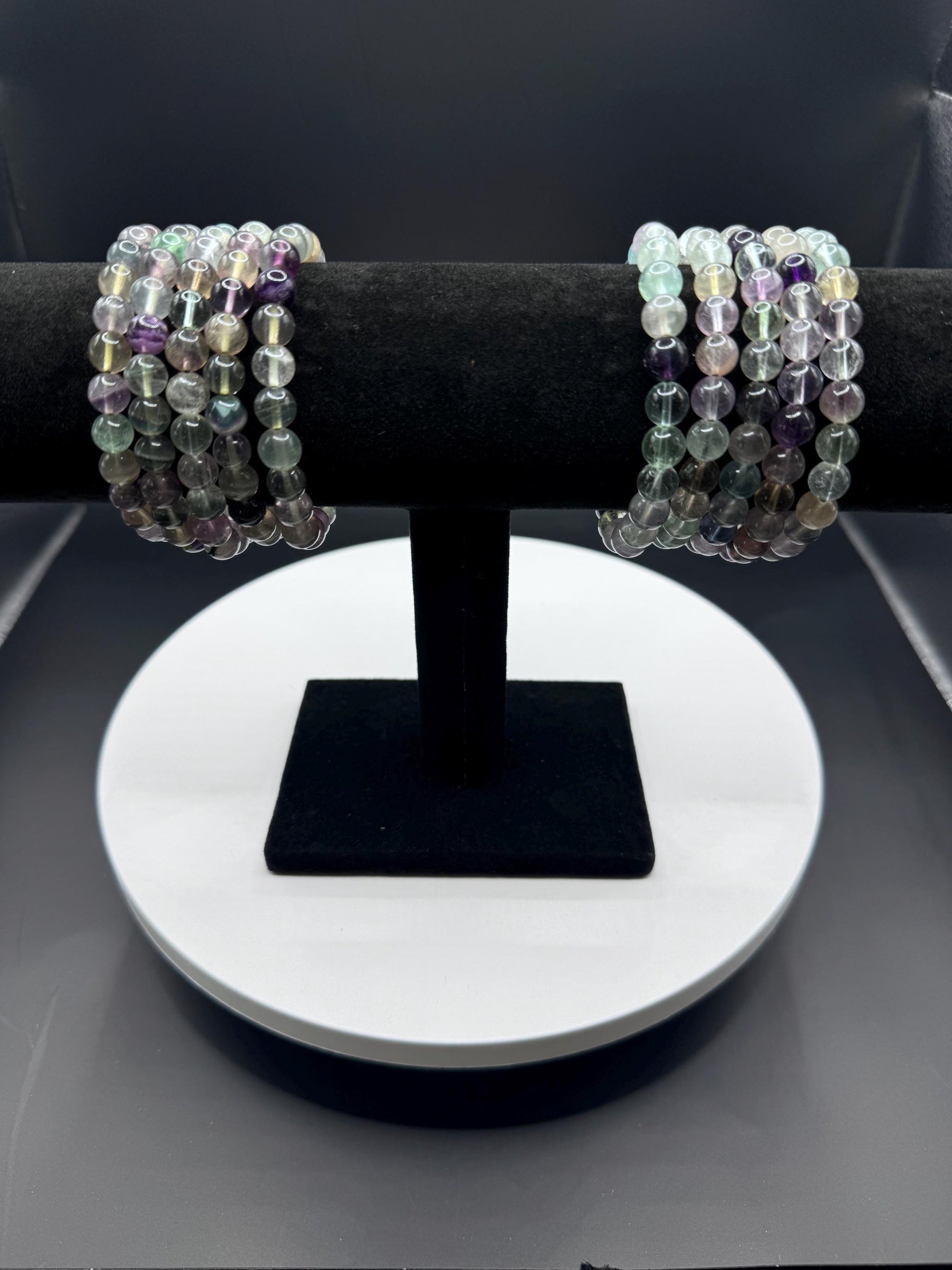 Stunning Rainbow Flourite Beaded Bracelets
