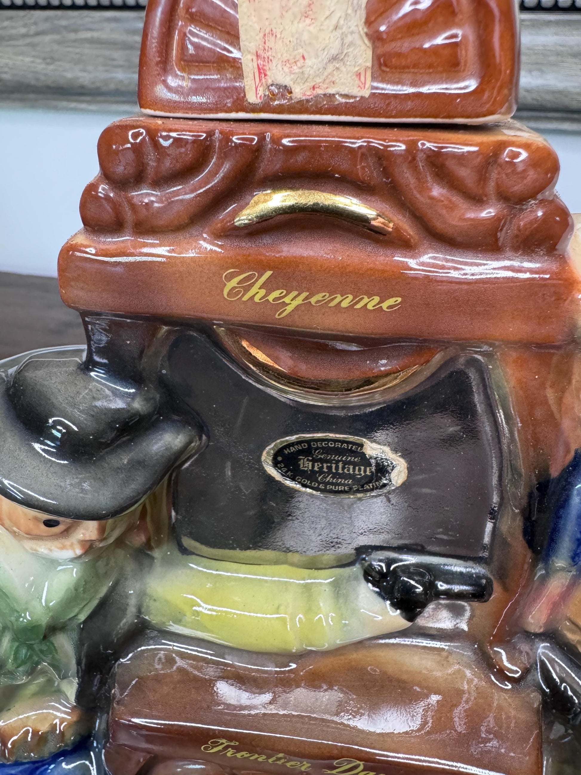 1970 Ezra Brooks Frontier Days Empty Decanter