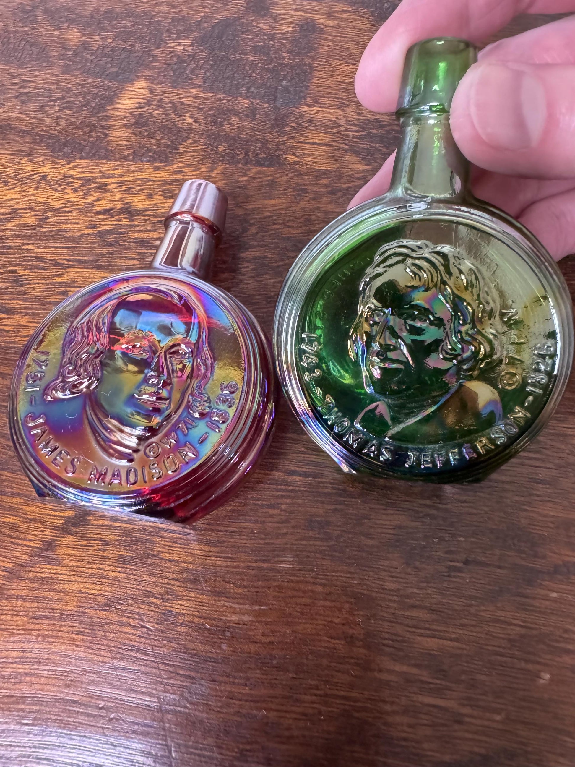 Vintage Mini Wheaton Glass Presidential Commemorative Bottles- Choice or Set