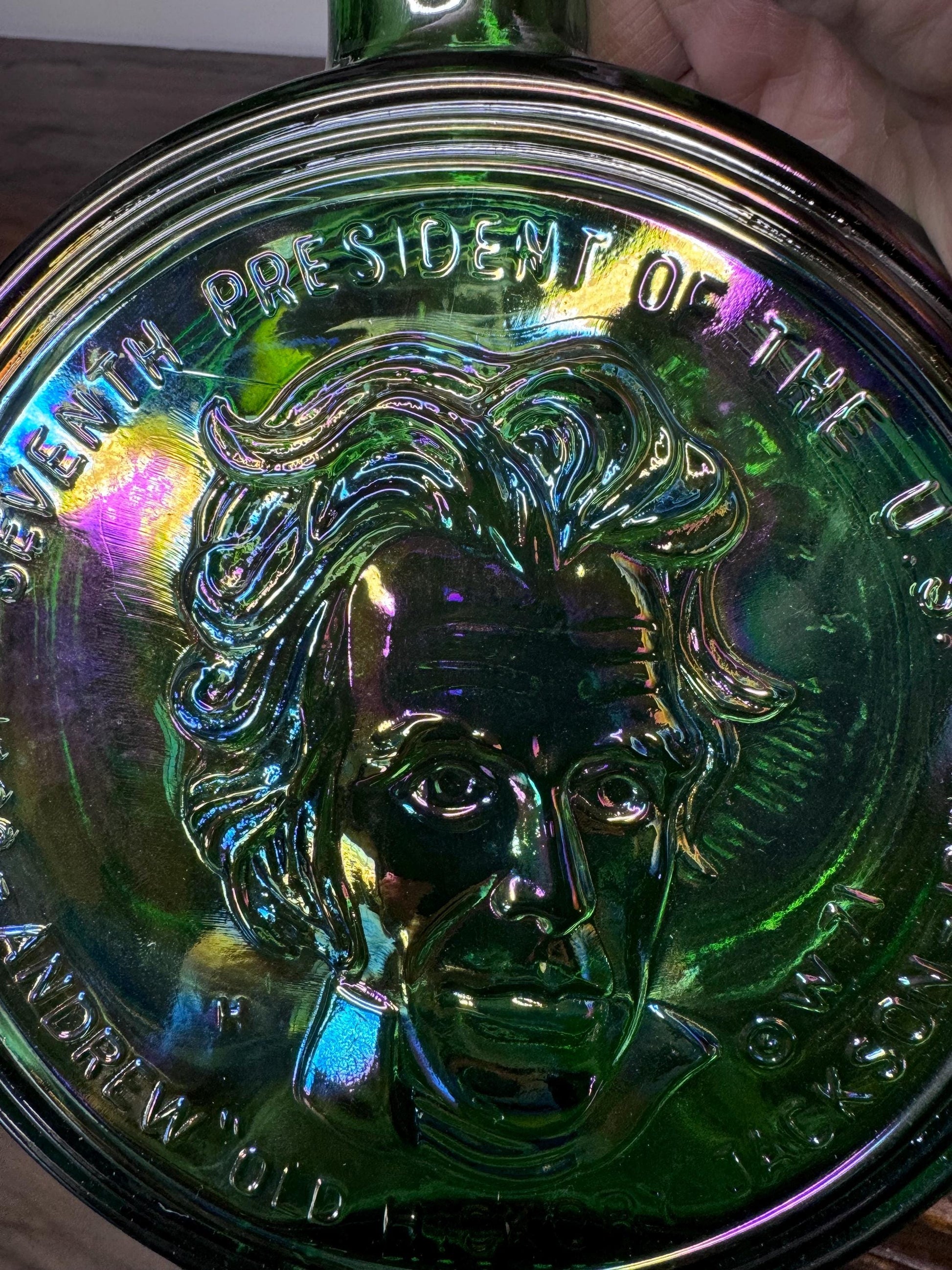 Vintage Wheaton Glass US Presidents Series Andrew Jackson First Edition with Original Box