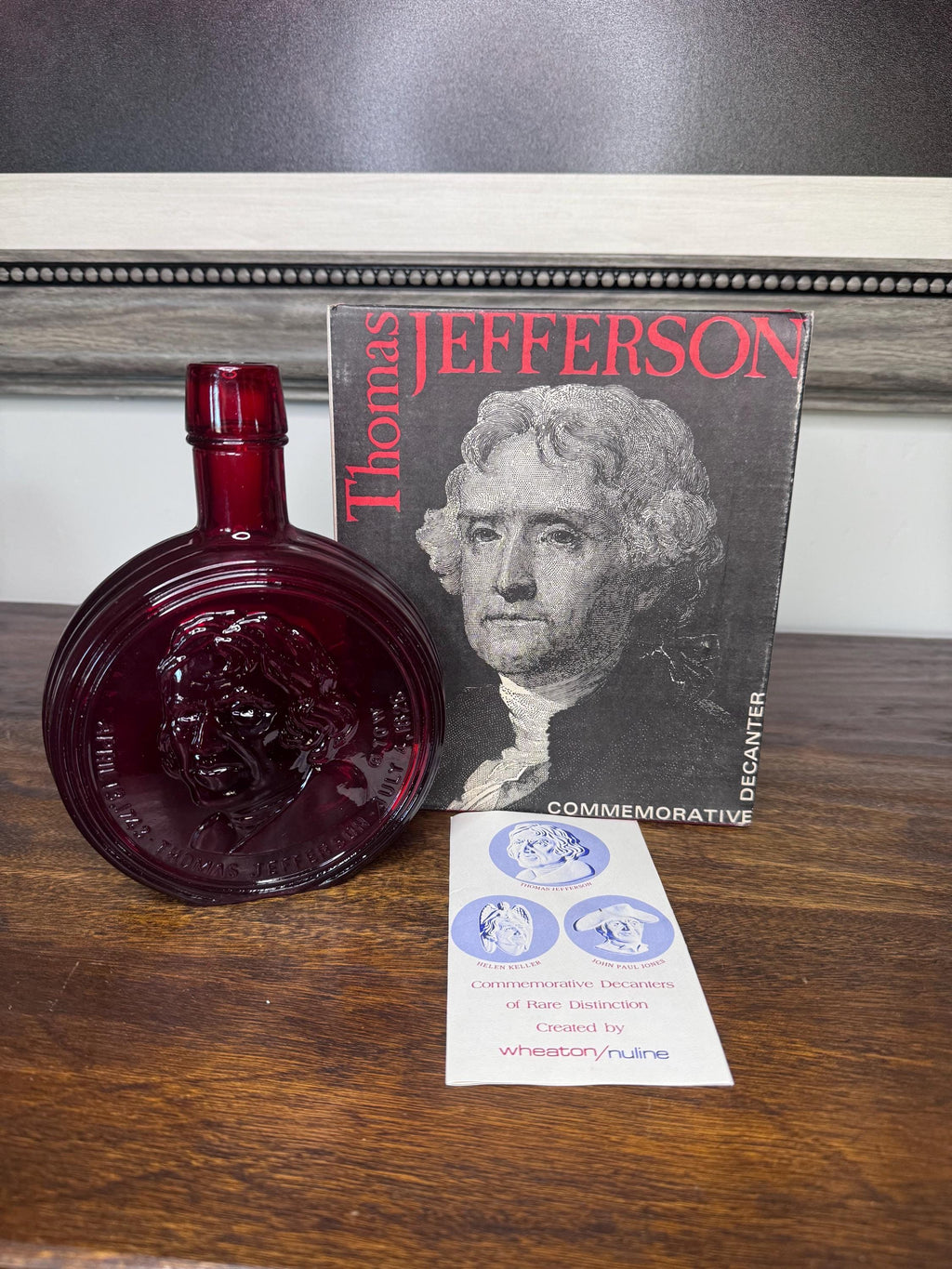 Wheaton Glass First Edition Thomas Jefferson Commemorative Decanter w/ Box