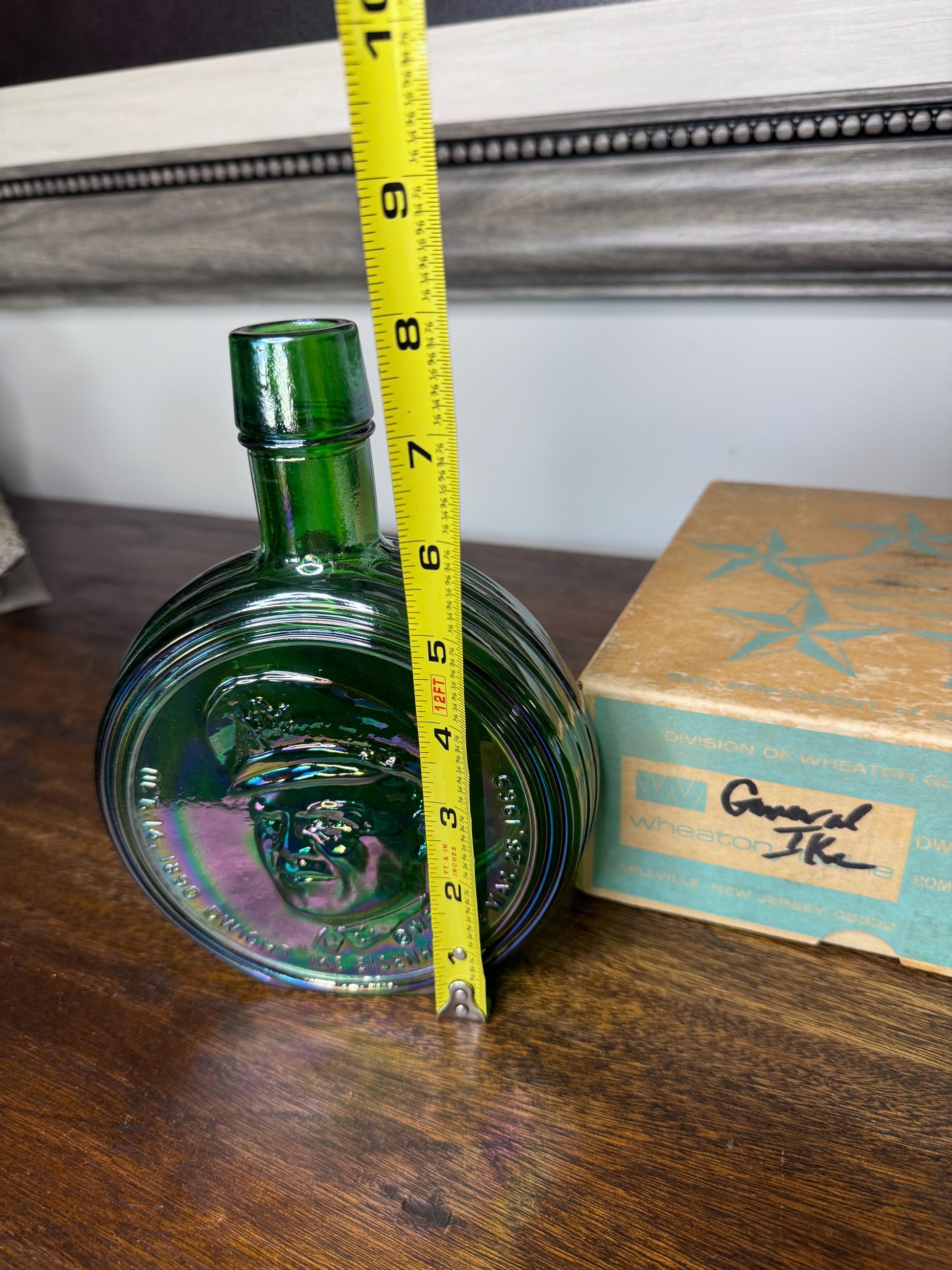 Wheaton Glass First Edition Dwight Eisenhower Commemorative Decanter with Original Box