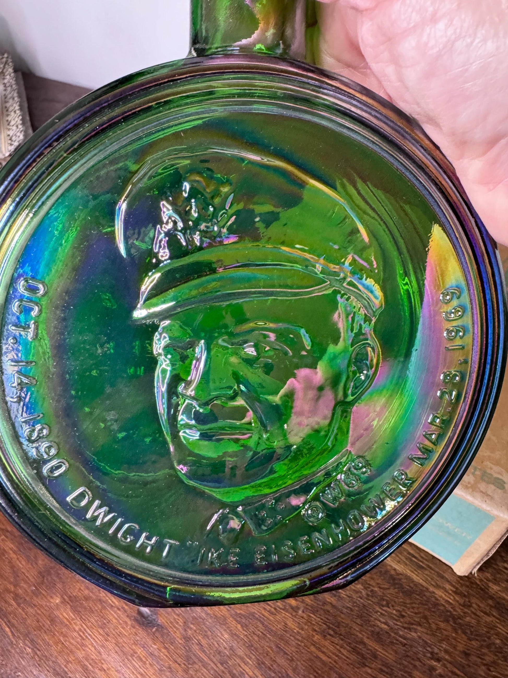 Wheaton Glass First Edition Dwight Eisenhower Commemorative Decanter with Original Box