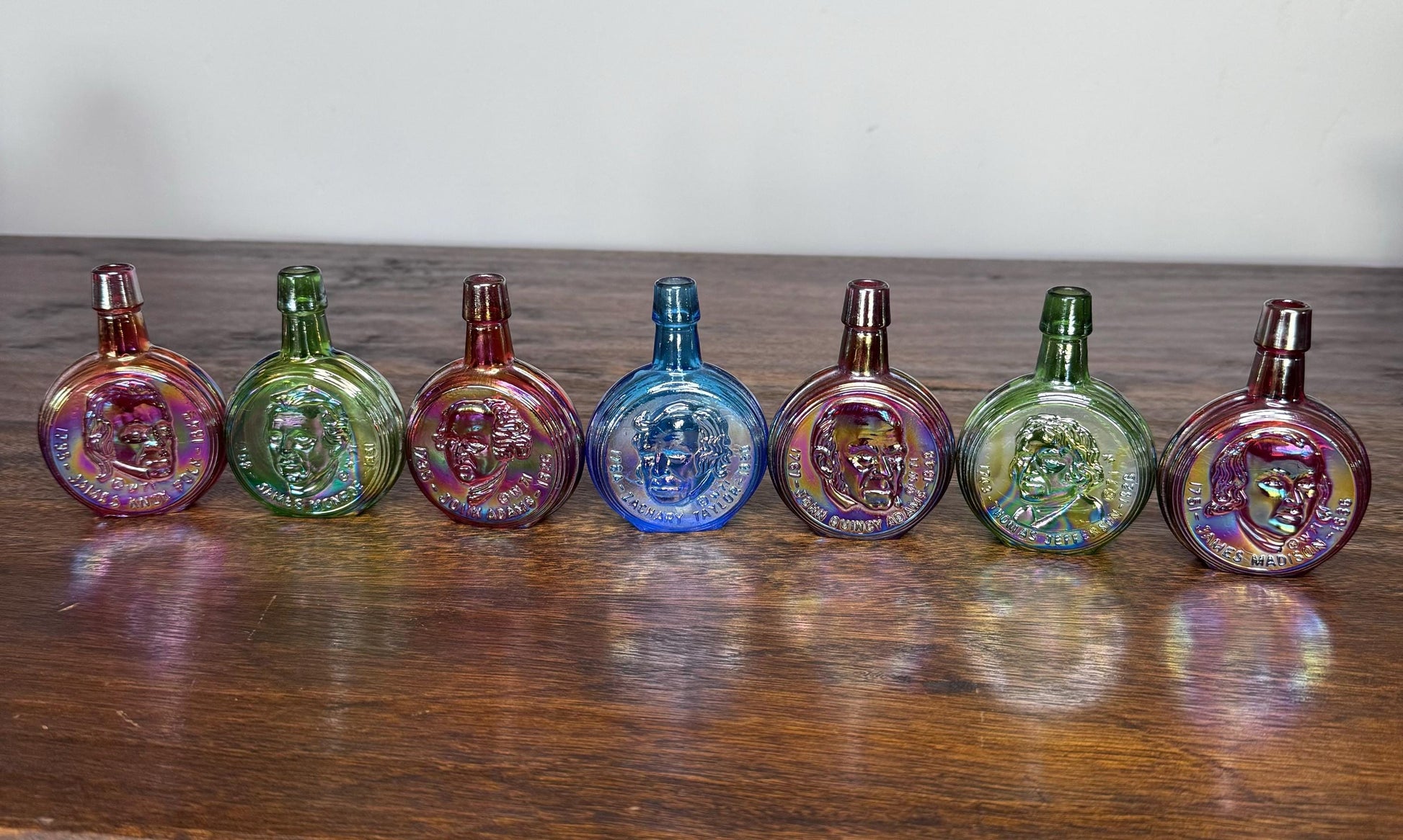 Vintage Mini Wheaton Glass Presidential Commemorative Bottles- Choice or Set