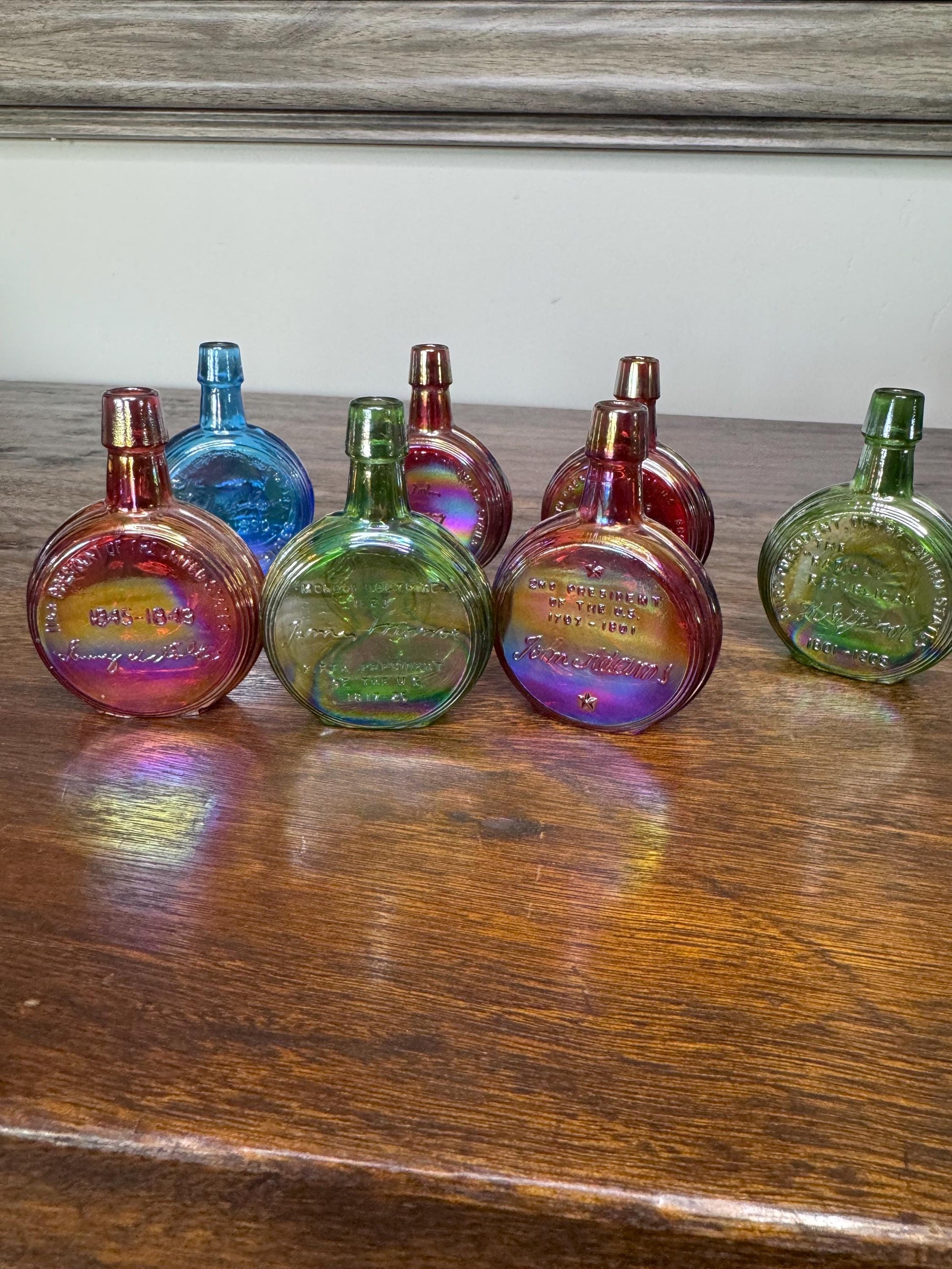 Vintage Mini Wheaton Glass Presidential Commemorative Bottles- Choice or Set