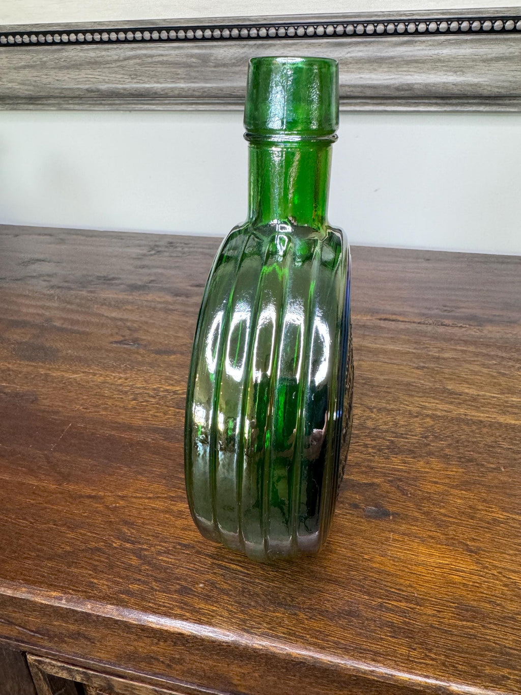 Vintage Iridescent Wheaton Dwight Eisenhower Commemorative First Edition Bottle.