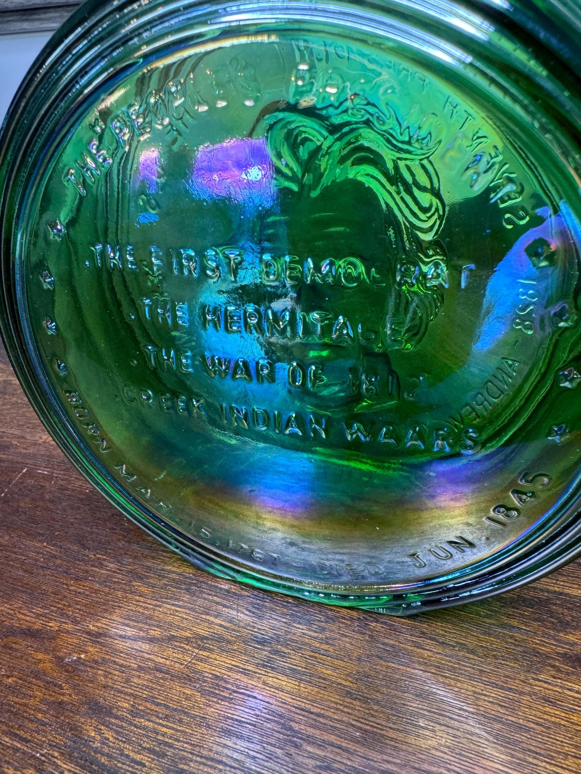Vintage Wheaton Glass US President Series Andrew Jackson 1 ST Edition Decanter with Original Box