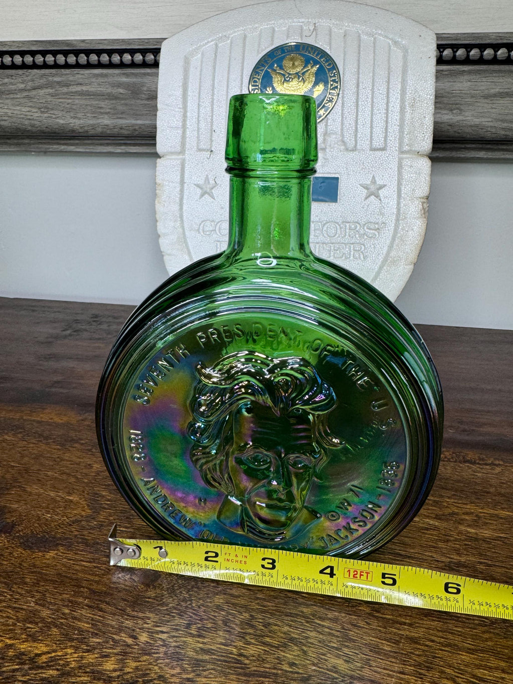 Vintage Wheaton Glass US President Series Andrew Jackson 1 ST Edition Decanter with Original Box