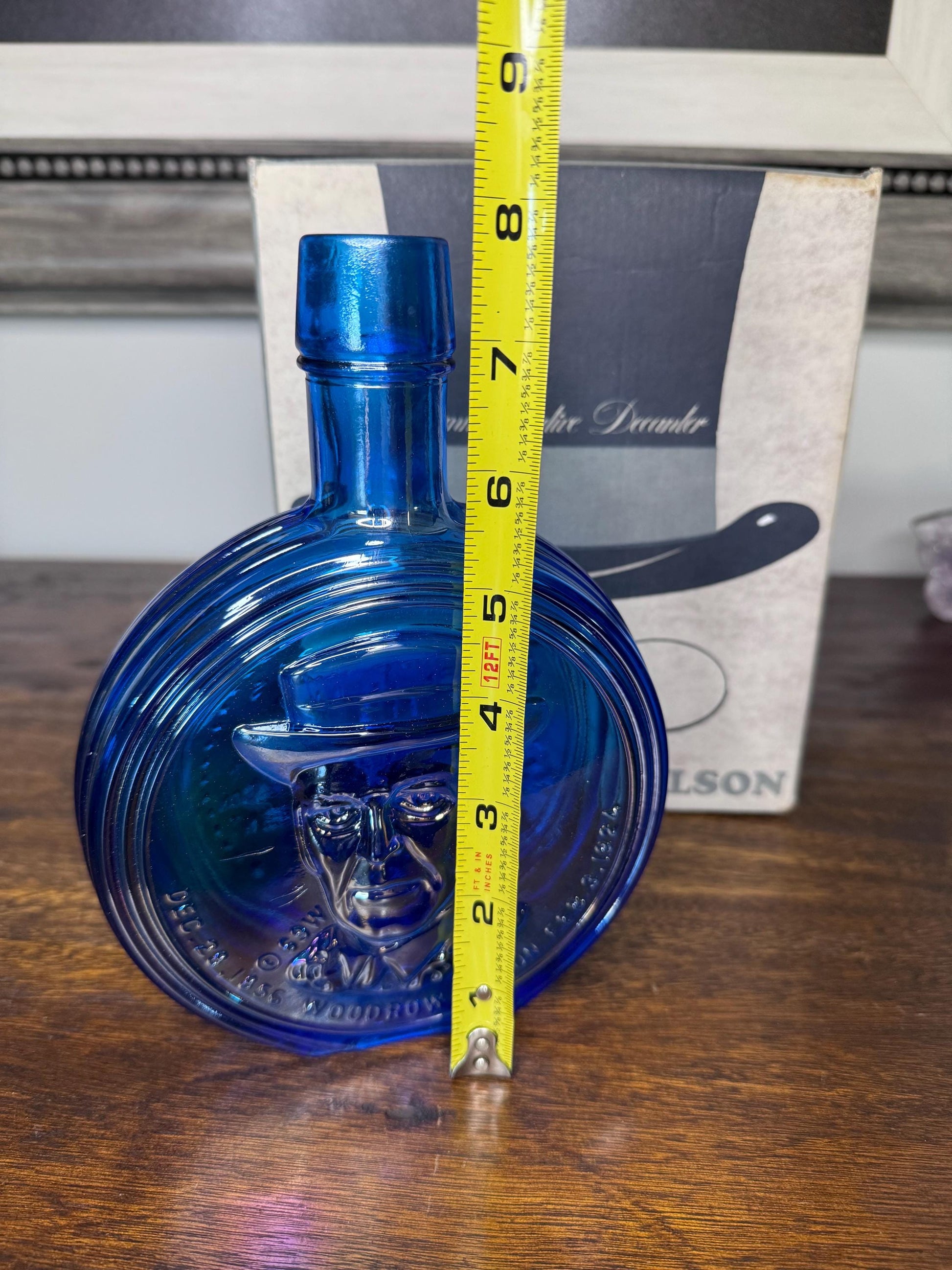 1969 Wheaton Glass 1st Ed Woodrow Wilson Commemorative Decanter