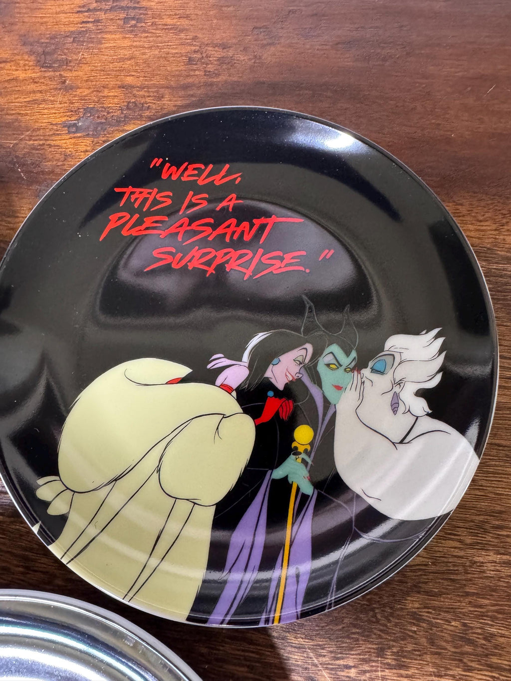 Set of 4 Disney Villian Ceramic Appetizer Plates
