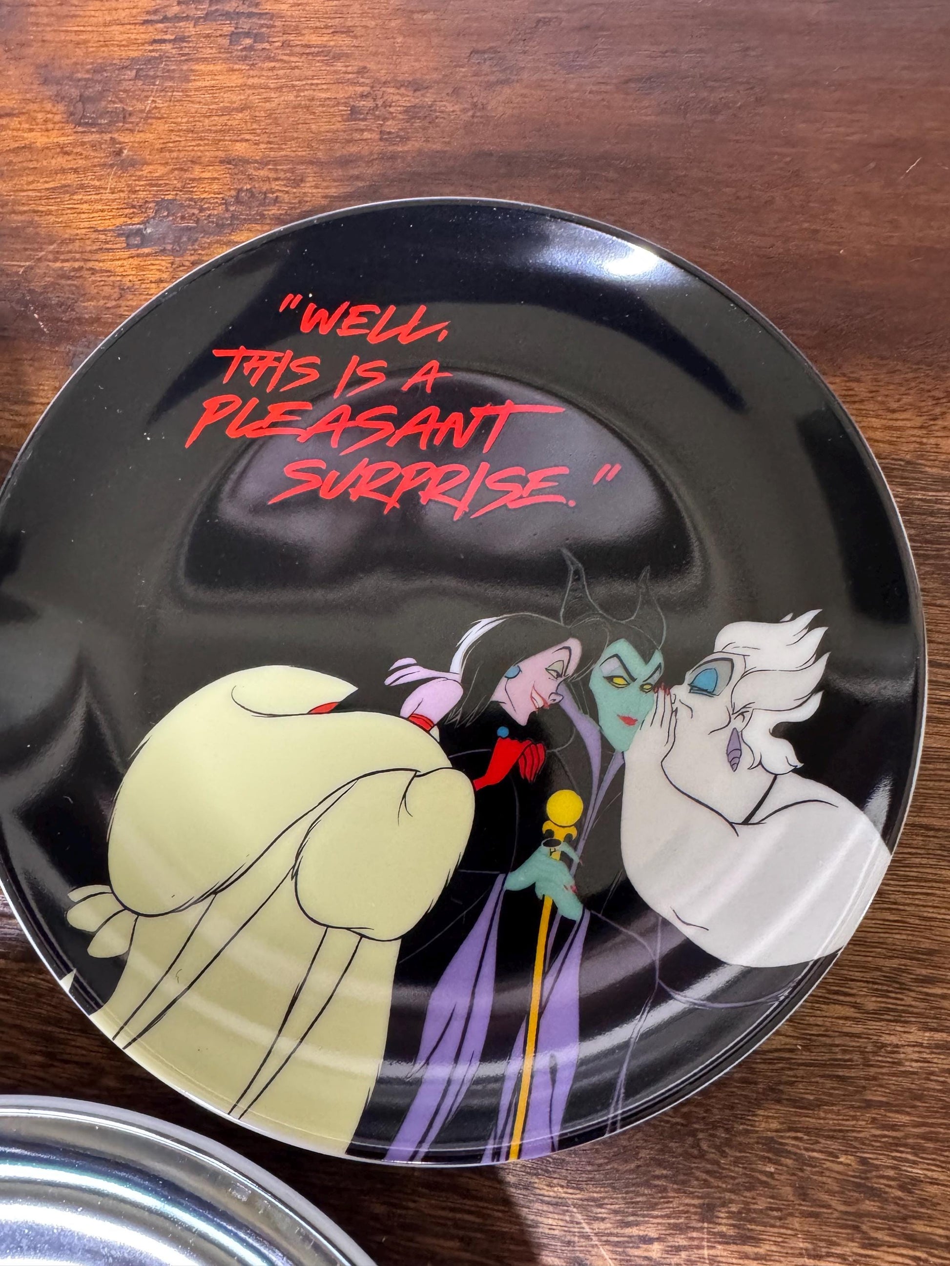 Set of 4 Disney Villian Ceramic Appetizer Plates