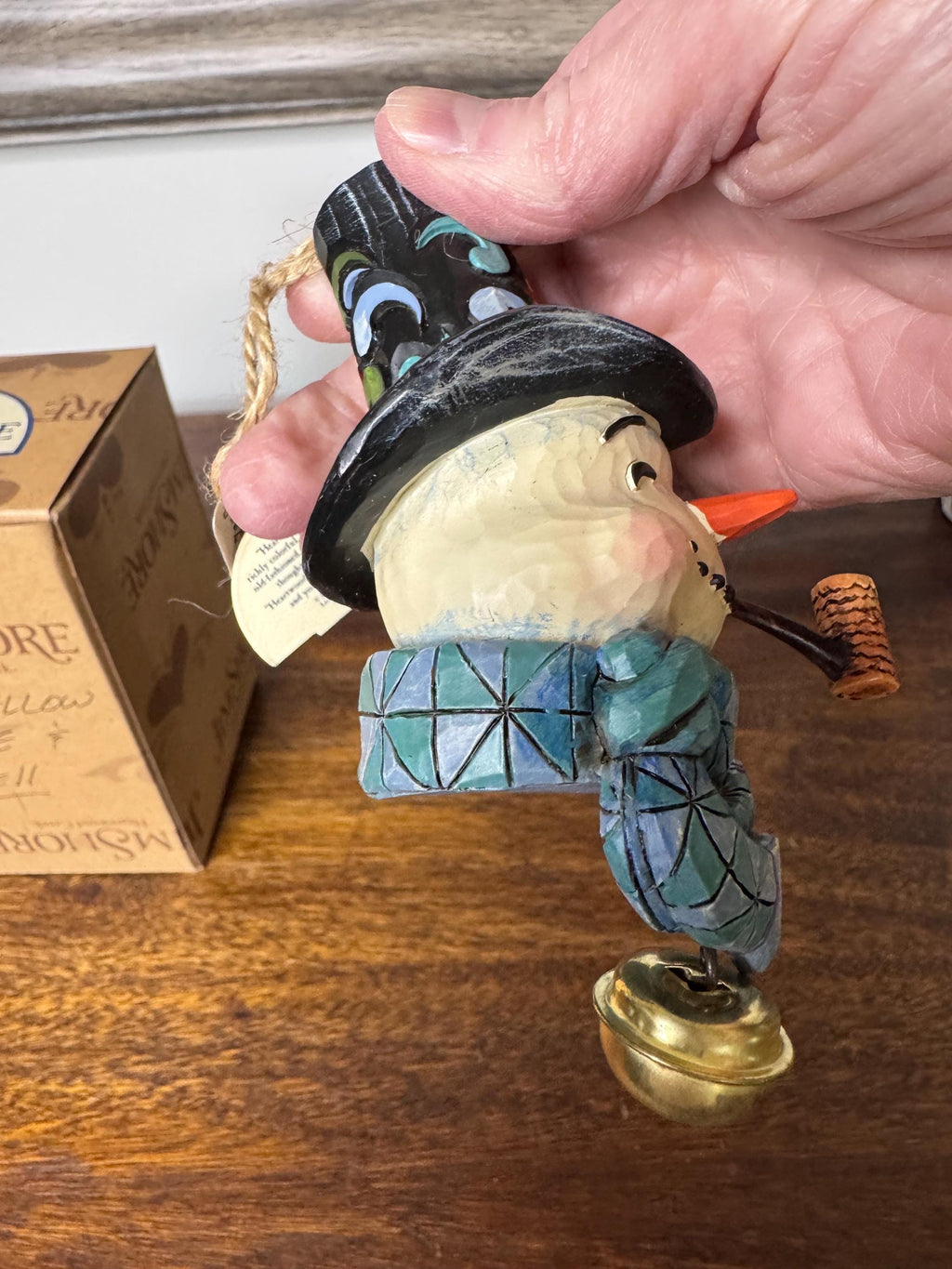 2010 Jim Shore Heartwood Creek Merry Fellow Snowman Bust Ornament