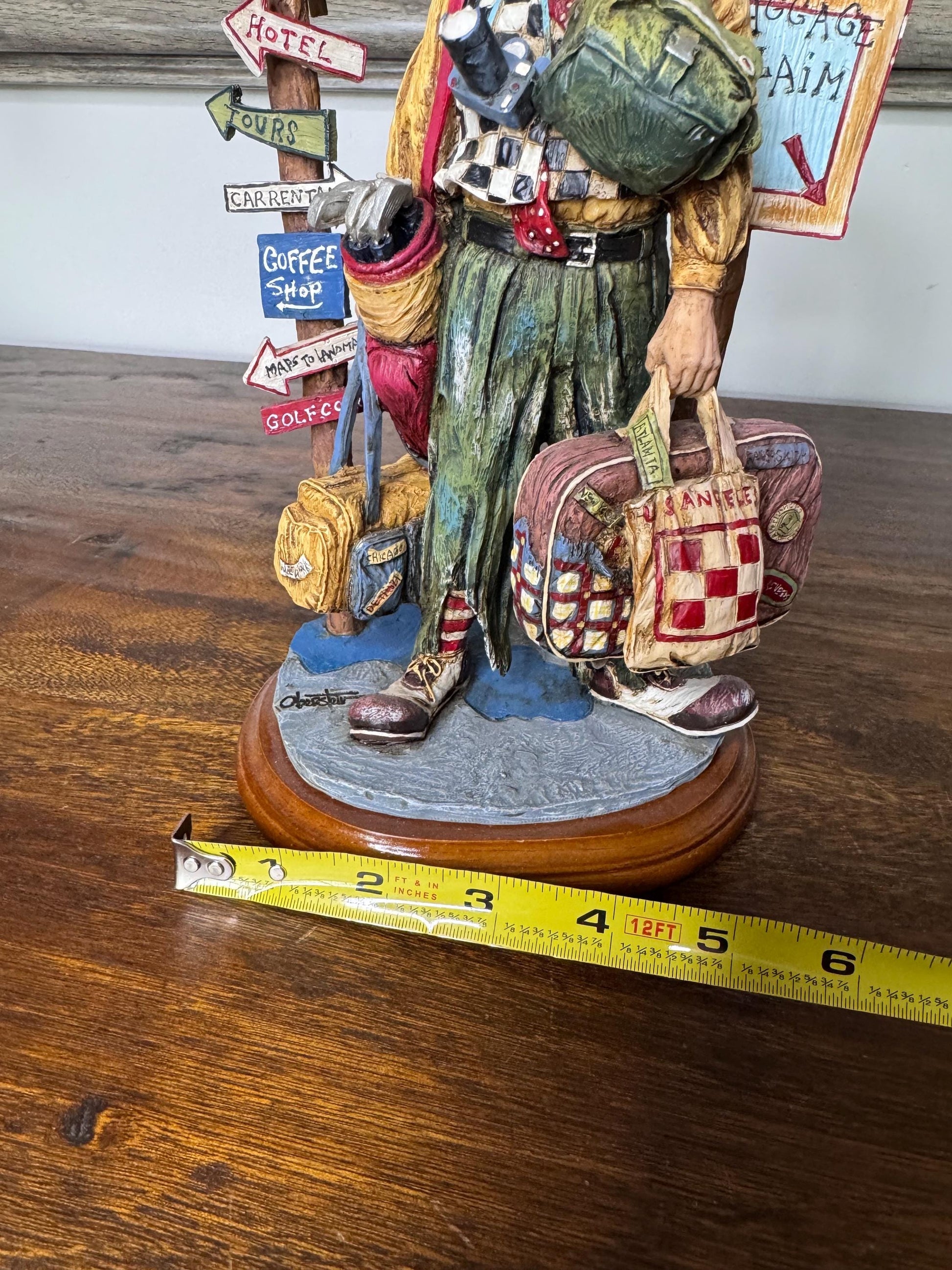 1999 Clowning in America “The Tourist” Figurine by Chuck Oberstein