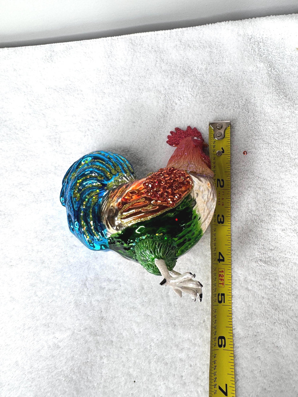 Kurt Adler Noble Gems Rooster Ornament