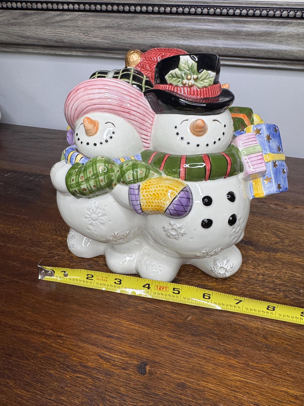 Vintage 1996 Fitz and Floyd Frosty Folks Cookie Jar