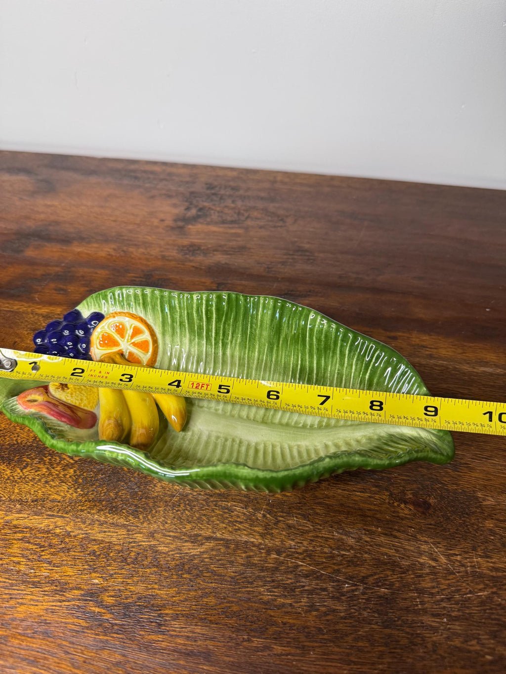 Vintage Fitz and Floyd Carioca Banana Leaf Serving Dish