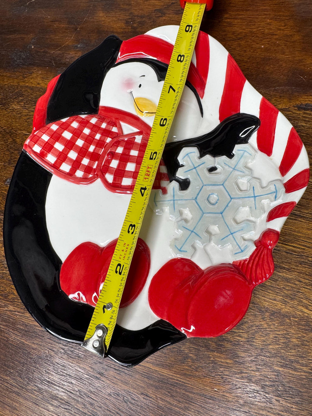 Fitz and Floyd Cool Christmas Penguin Plate