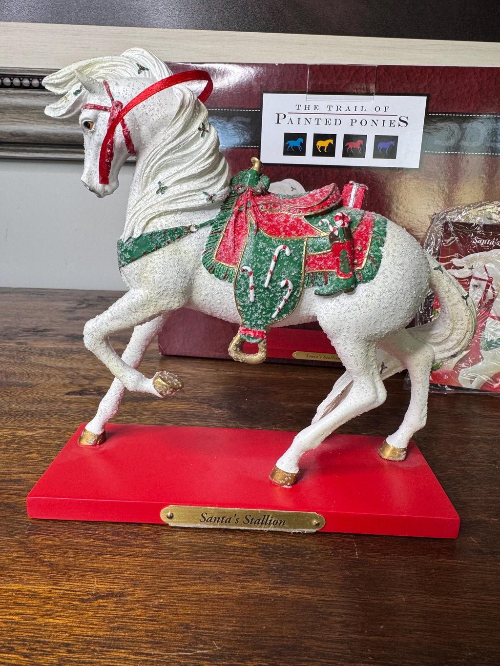 1st Edition Trail of Painted Ponies “Santa’s Stallion” with Original Box