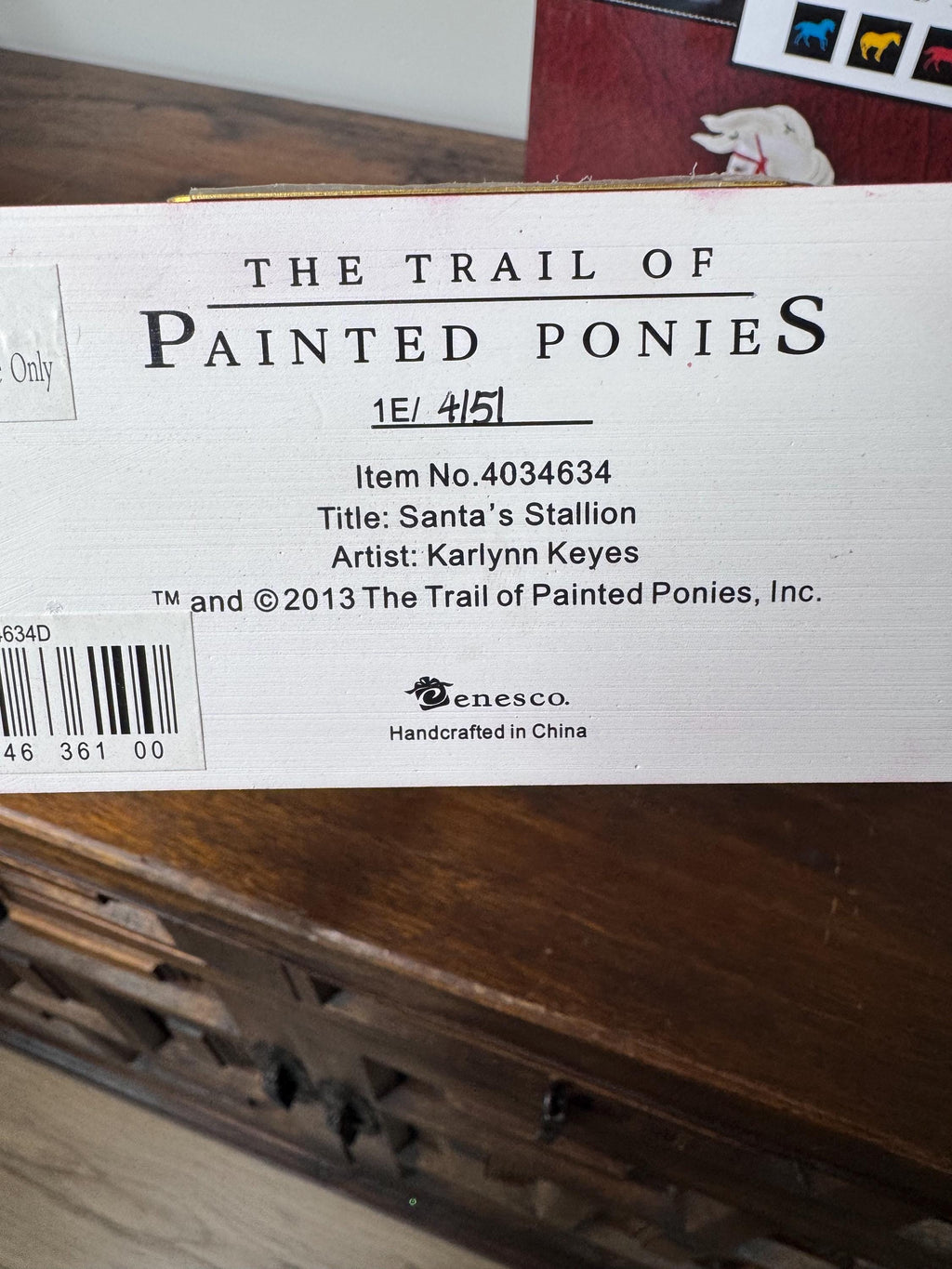 1st Edition Trail of Painted Ponies “Santa’s Stallion” with Original Box