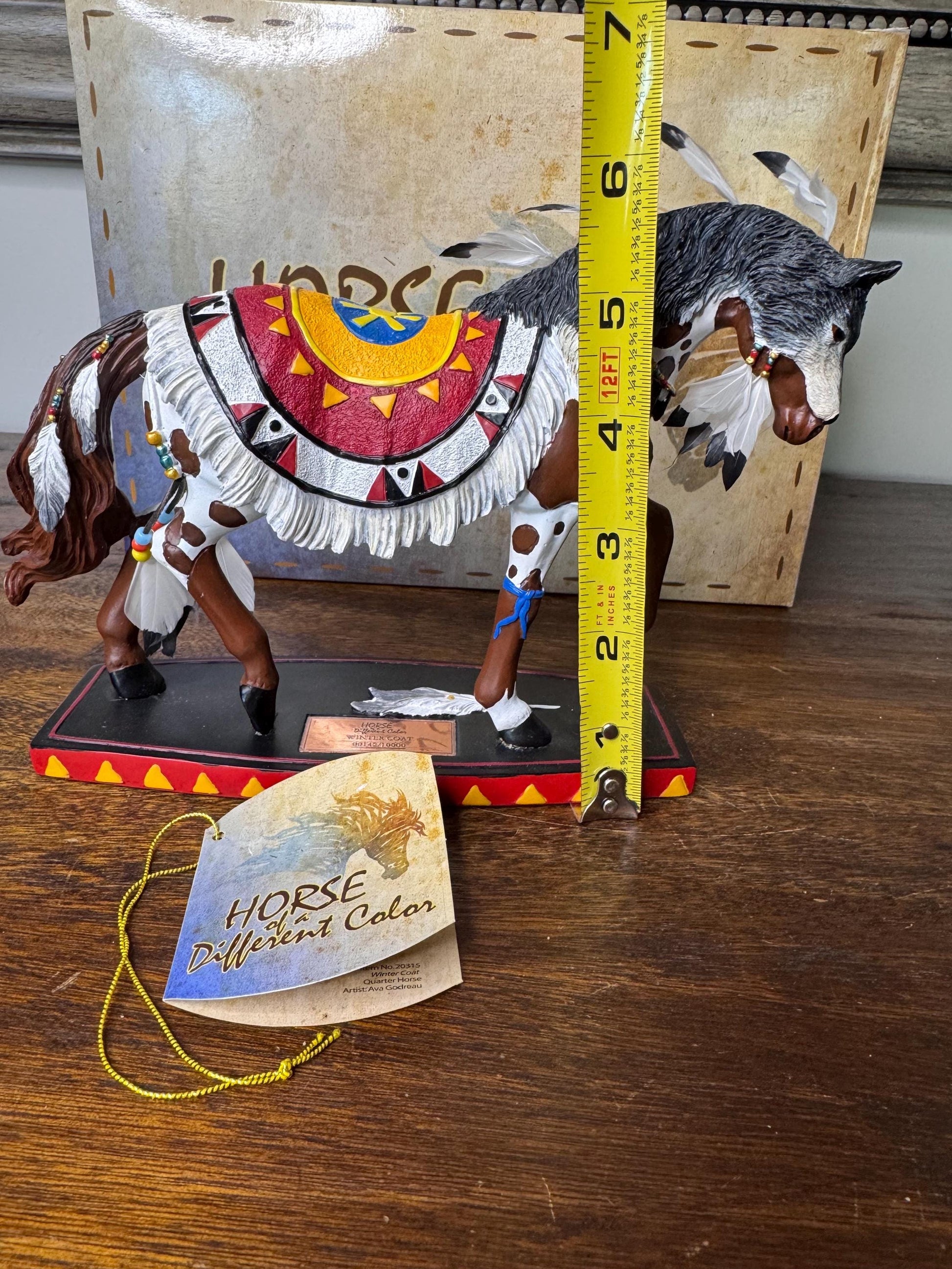Westland Giftware Horse of a Different Color “Winter Coat” w/ Original Box