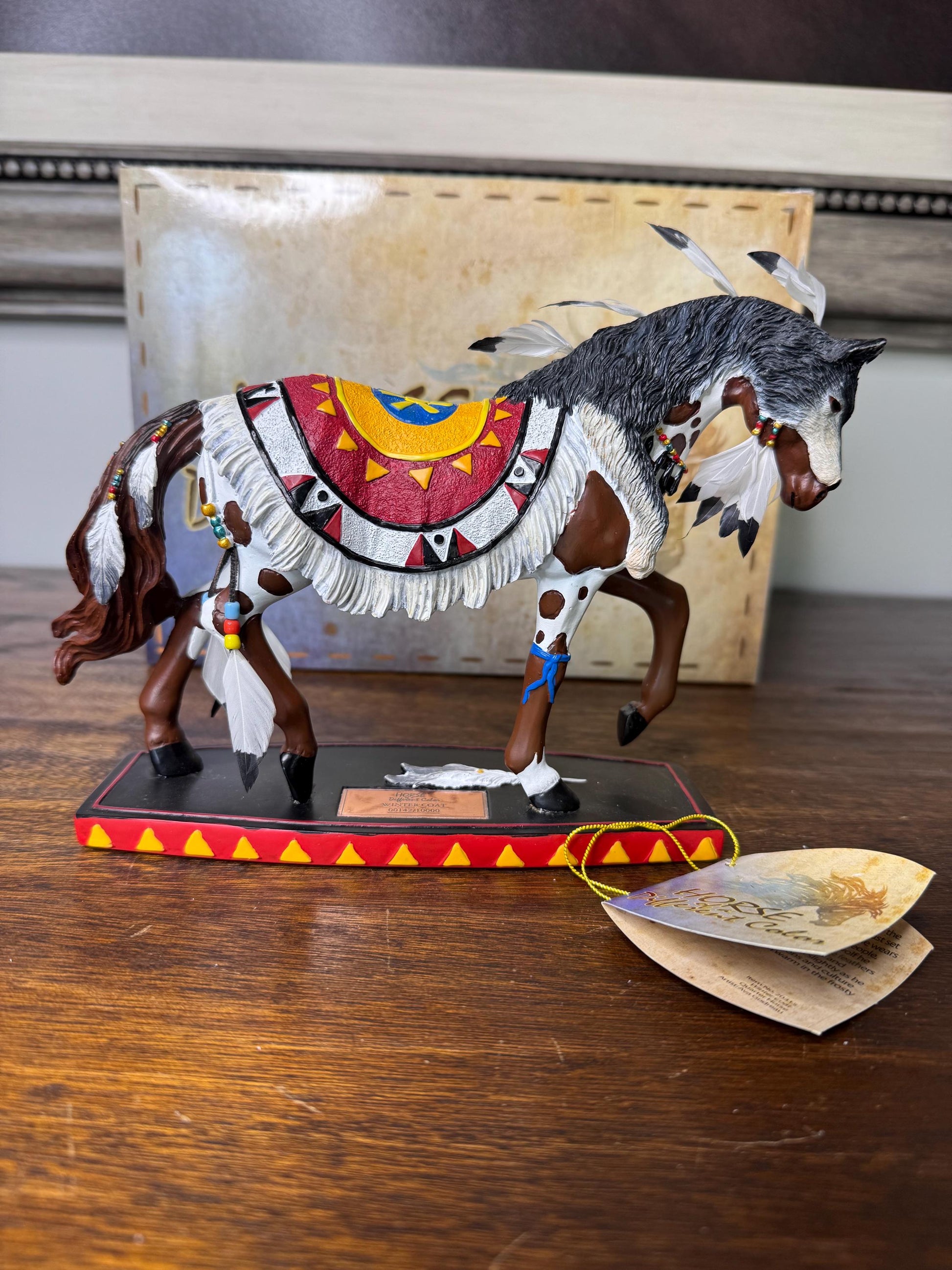 Westland Giftware Horse of a Different Color “Winter Coat” w/ Original Box