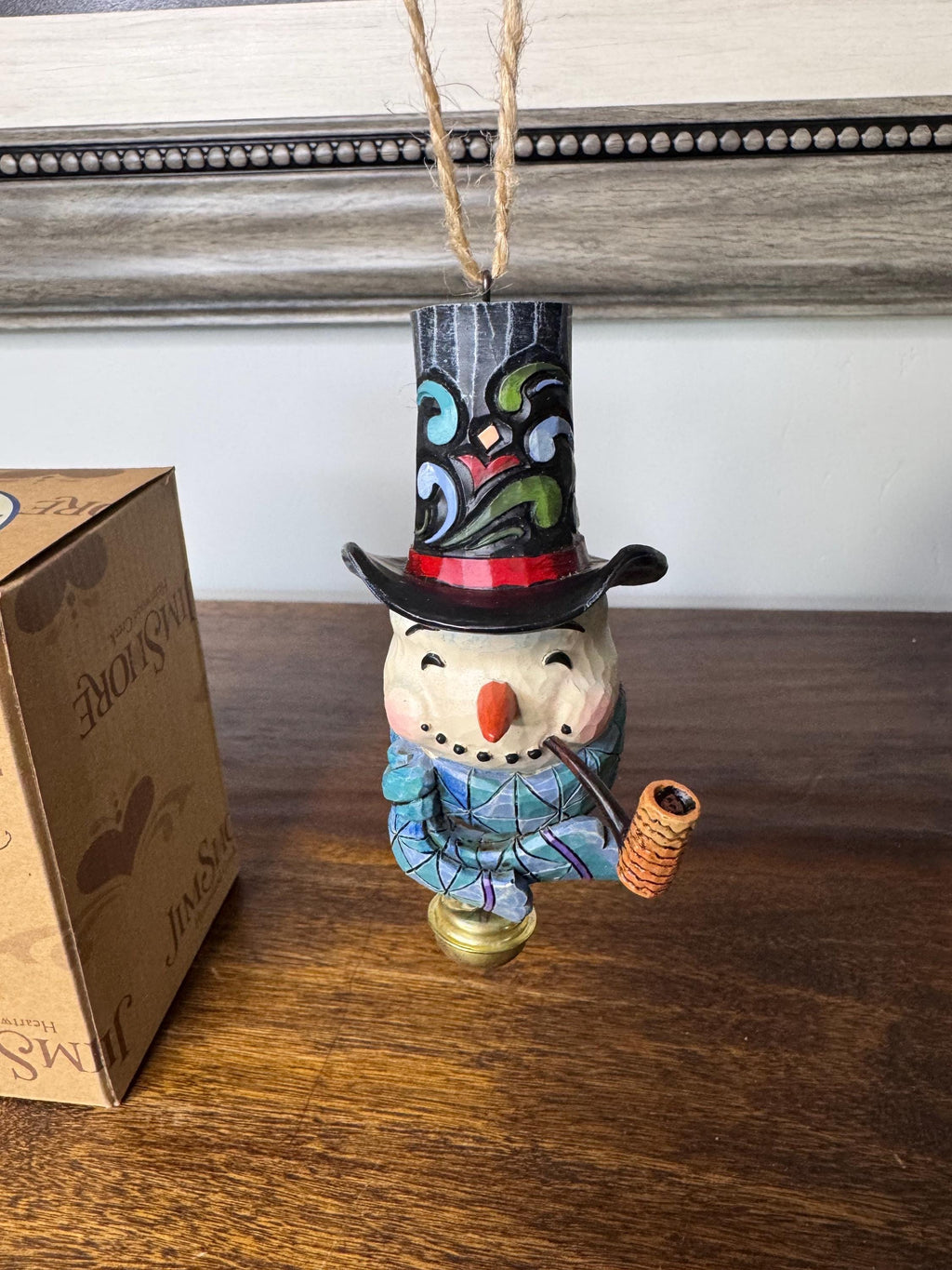 2010 Jim Shore Heartwood Creek Merry Fellow Snowman Bust Ornament