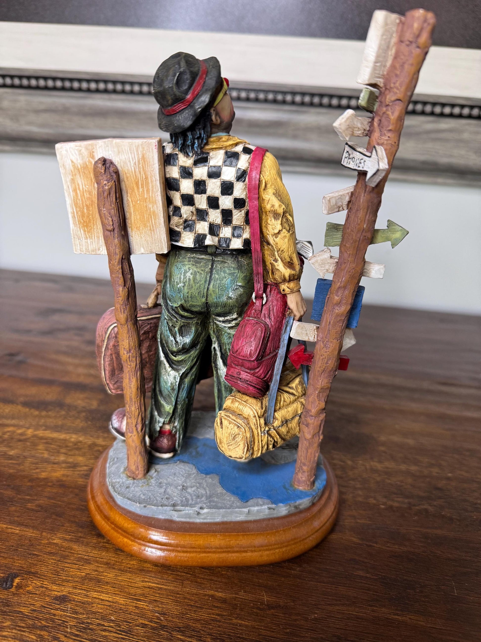 1999 Clowning in America “The Tourist” Figurine by Chuck Oberstein