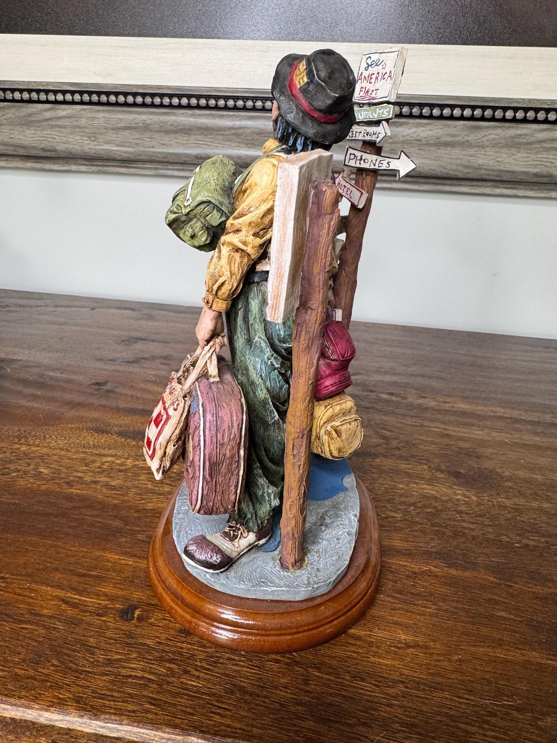 1999 Clowning in America “The Tourist” Figurine by Chuck Oberstein