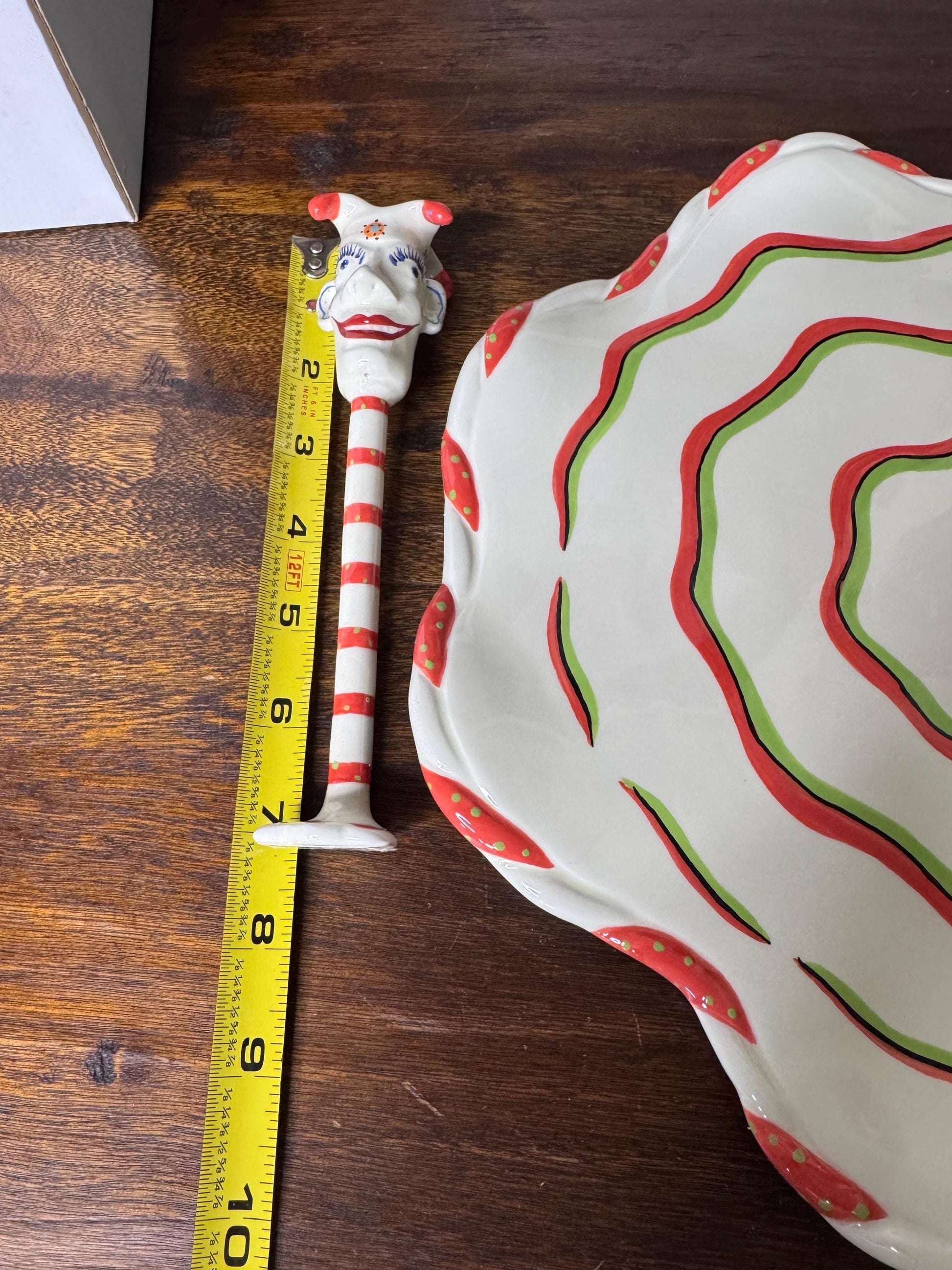 Mark Switzer Switzer-Land for Silvestri Christmas Jester Chip and Dip Set w/ Original Packaging and Tag.