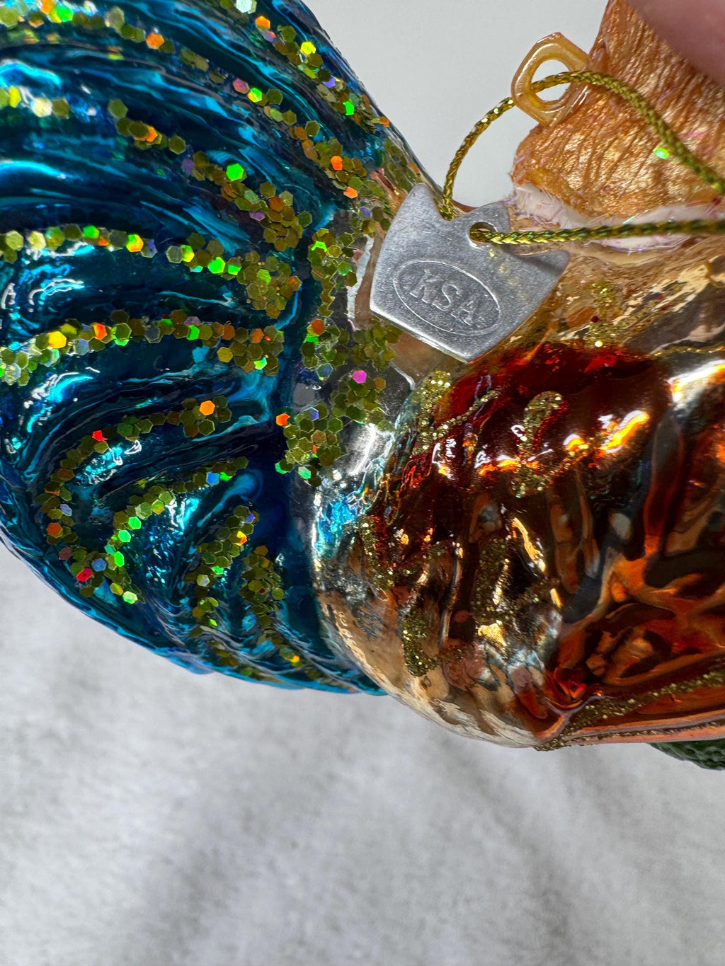 Kurt Adler Noble Gems Rooster Ornament