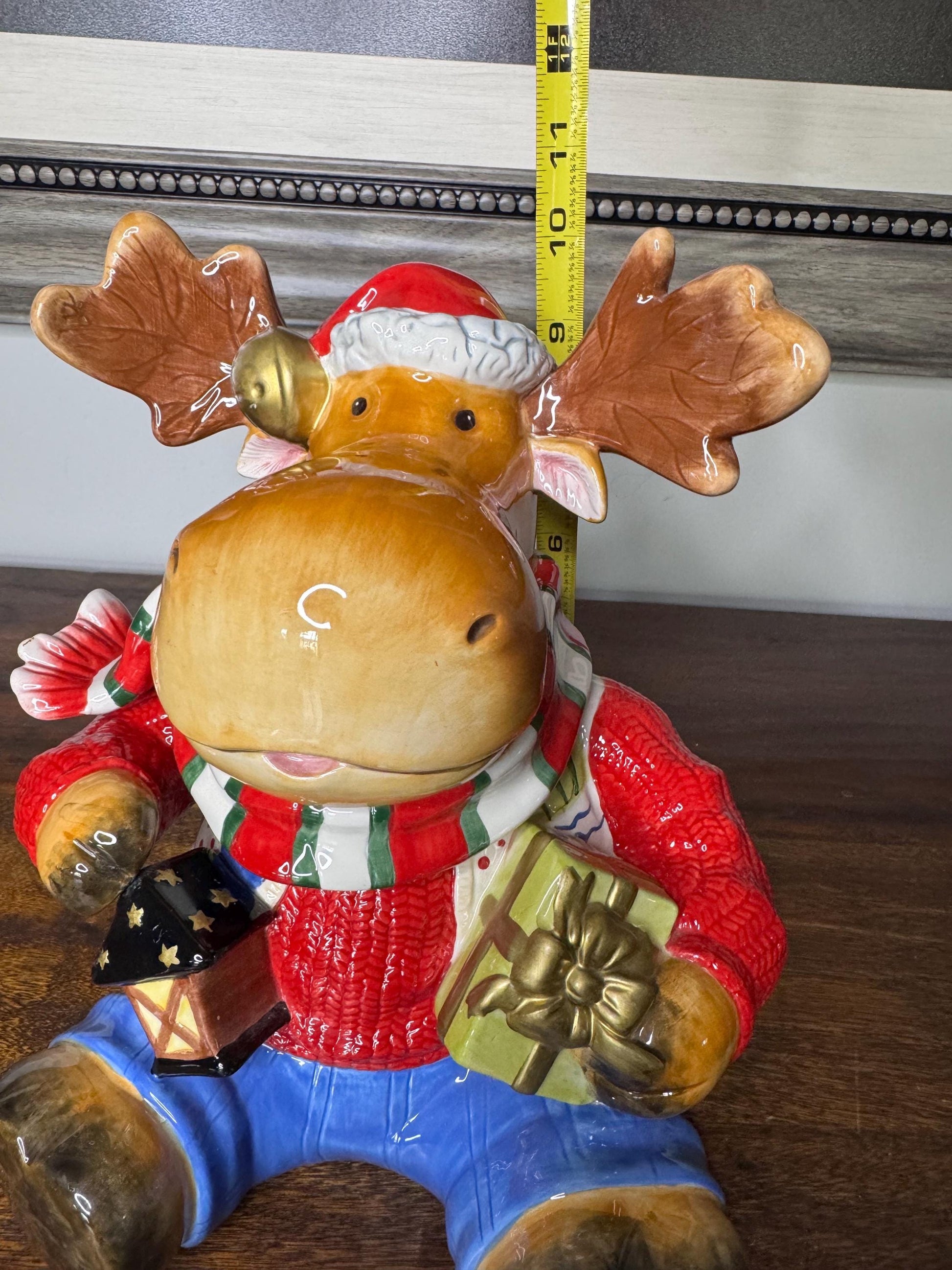 2006 Fitz and Floyd Essentials “Merry Jingle Moose” Cookie Jar