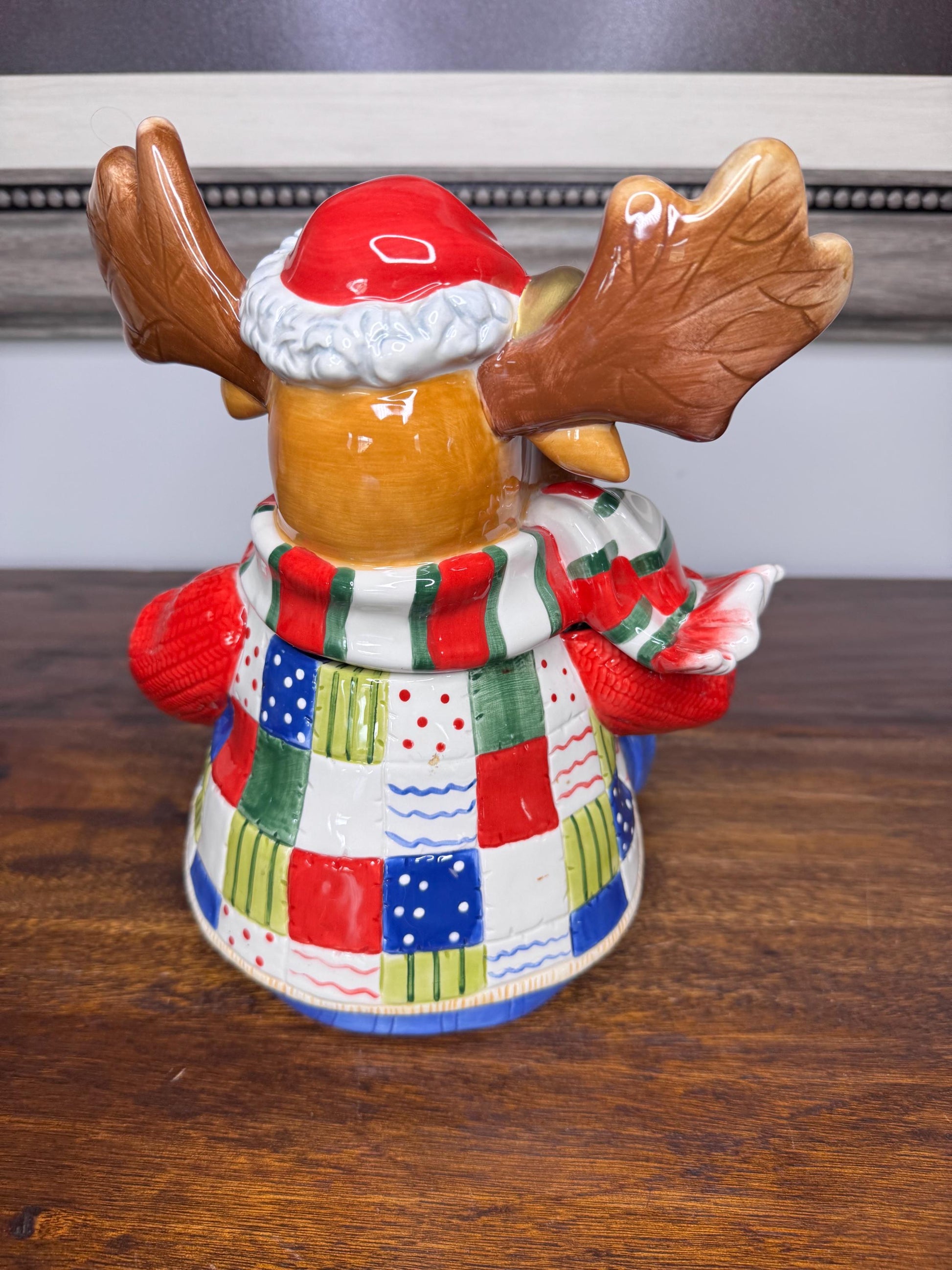 2006 Fitz and Floyd Essentials “Merry Jingle Moose” Cookie Jar