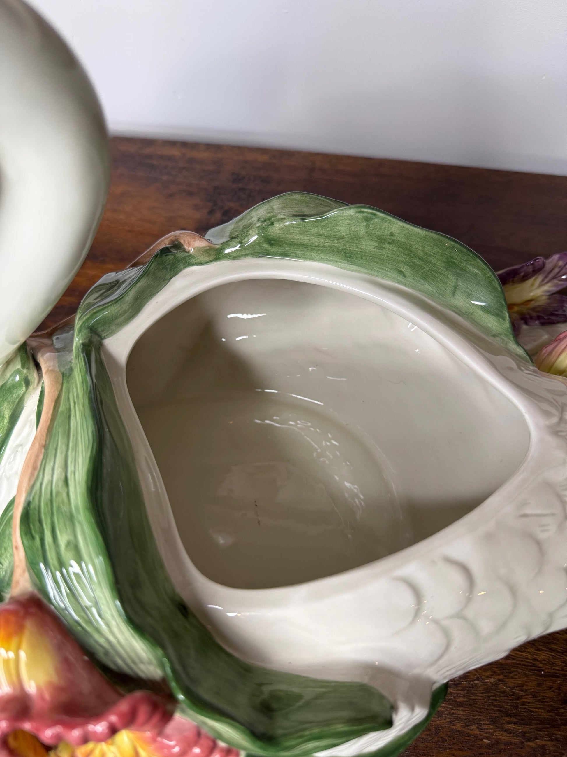 Vintage Fitz and Floyd Tulip Swan Tureen. NO LADEL