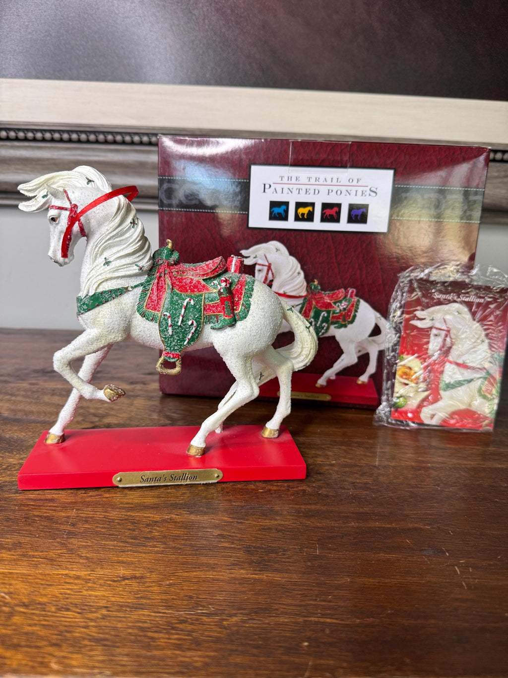 1st Edition Trail of Painted Ponies “Santa’s Stallion” with Original Box