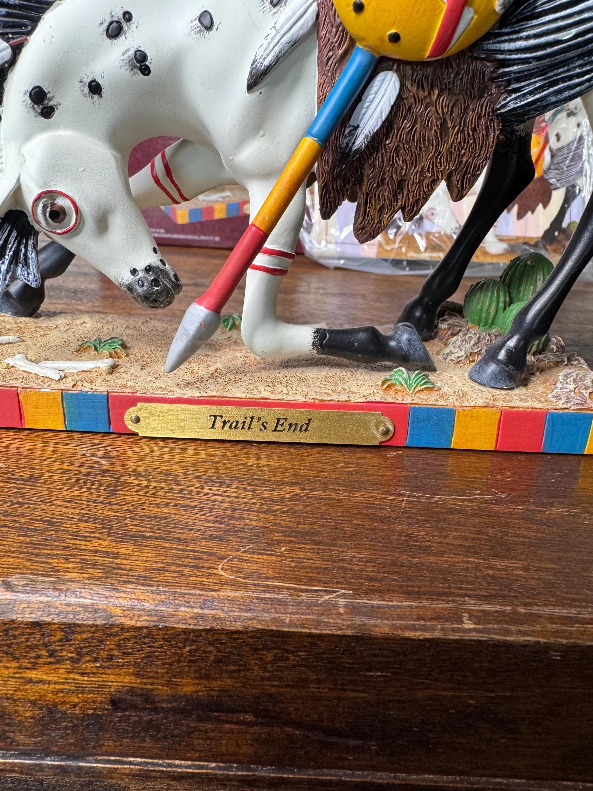 1st Edition/ Low Number Trail of Painted Ponies “ Trails End” w/ Original Box PLEASE READ DESCRIPTION