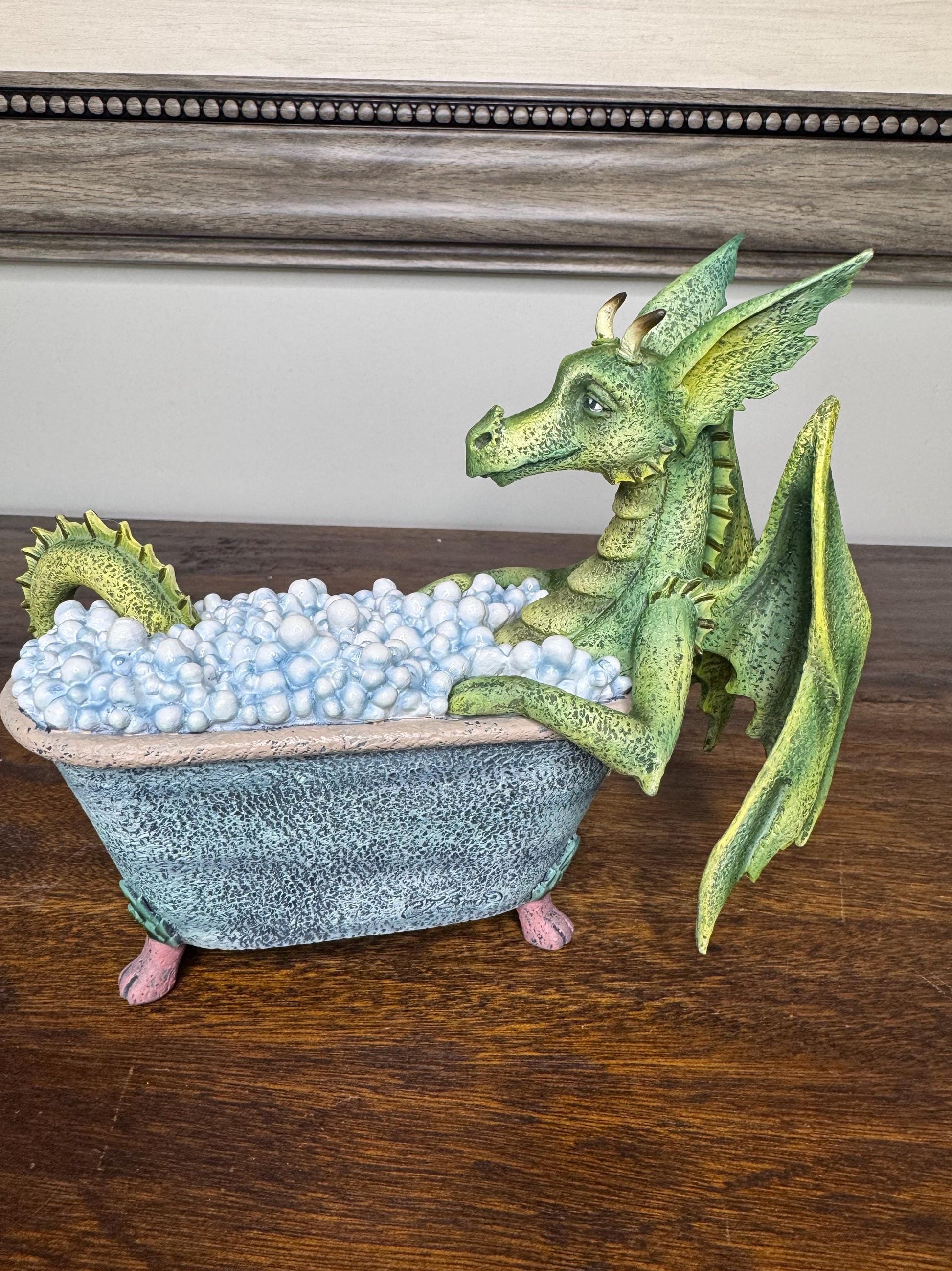 NIB “Dragons Love Bubble Baths” Figurine by Amy Brown