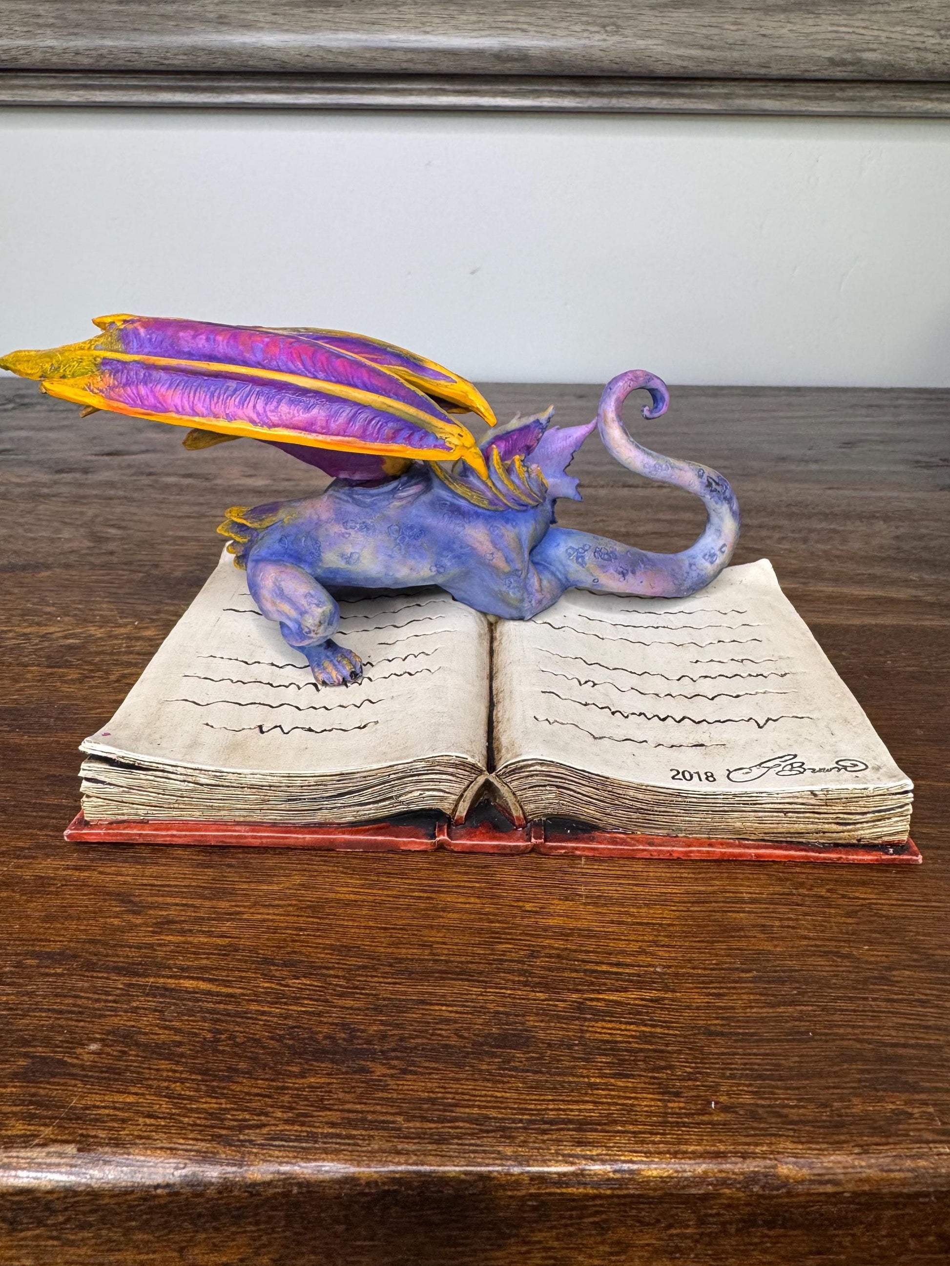 Brand NIB “Book Wyrm” Dragon by Amy Brown