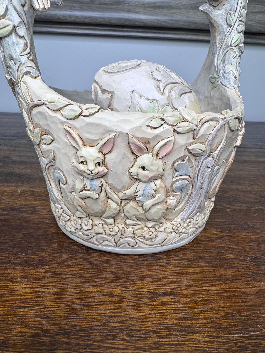 Jim Shore Heartwood Creek Woodland Easter Basket