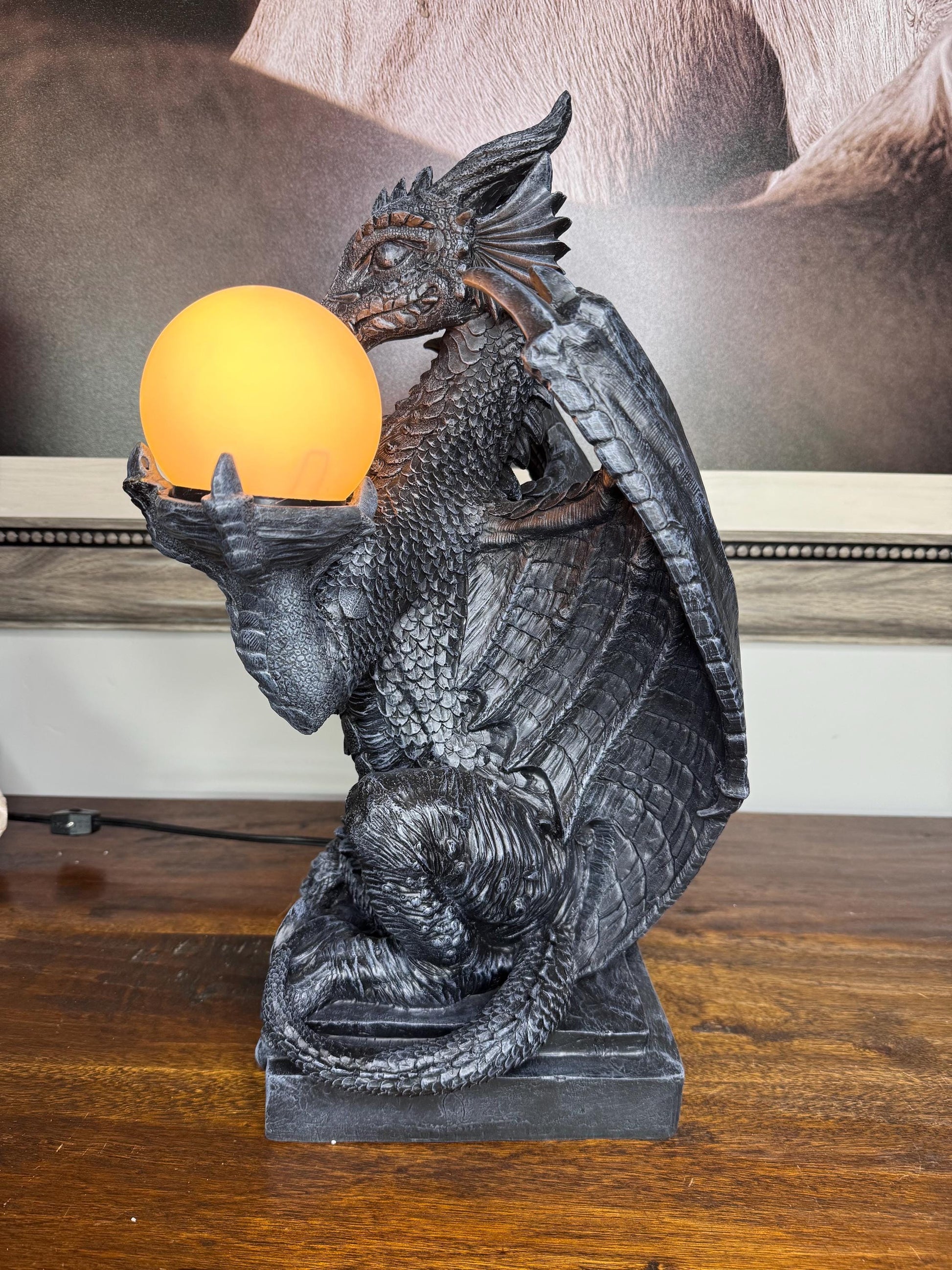 NIB Dragon Table Lamp