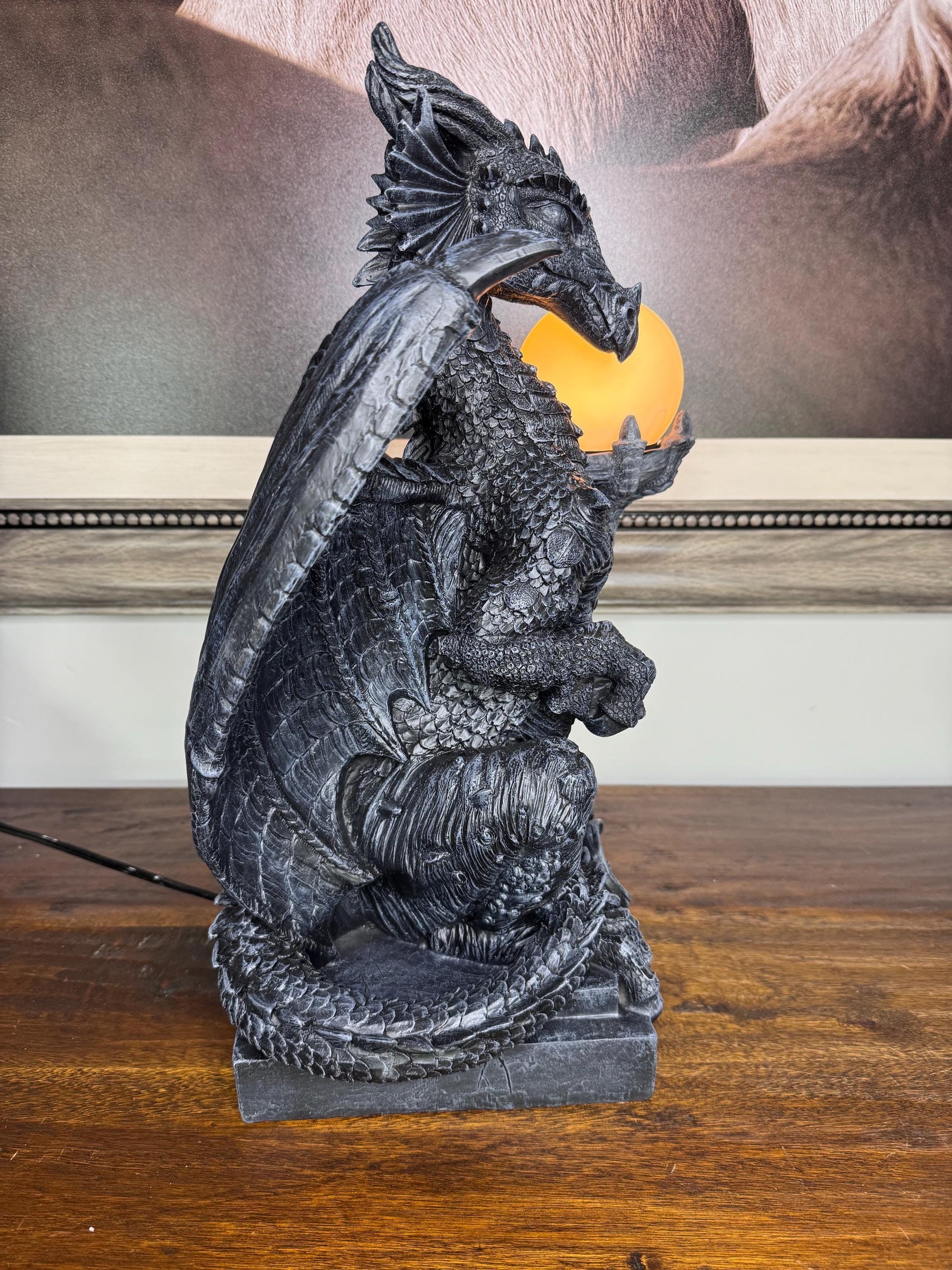 NIB Dragon Table Lamp