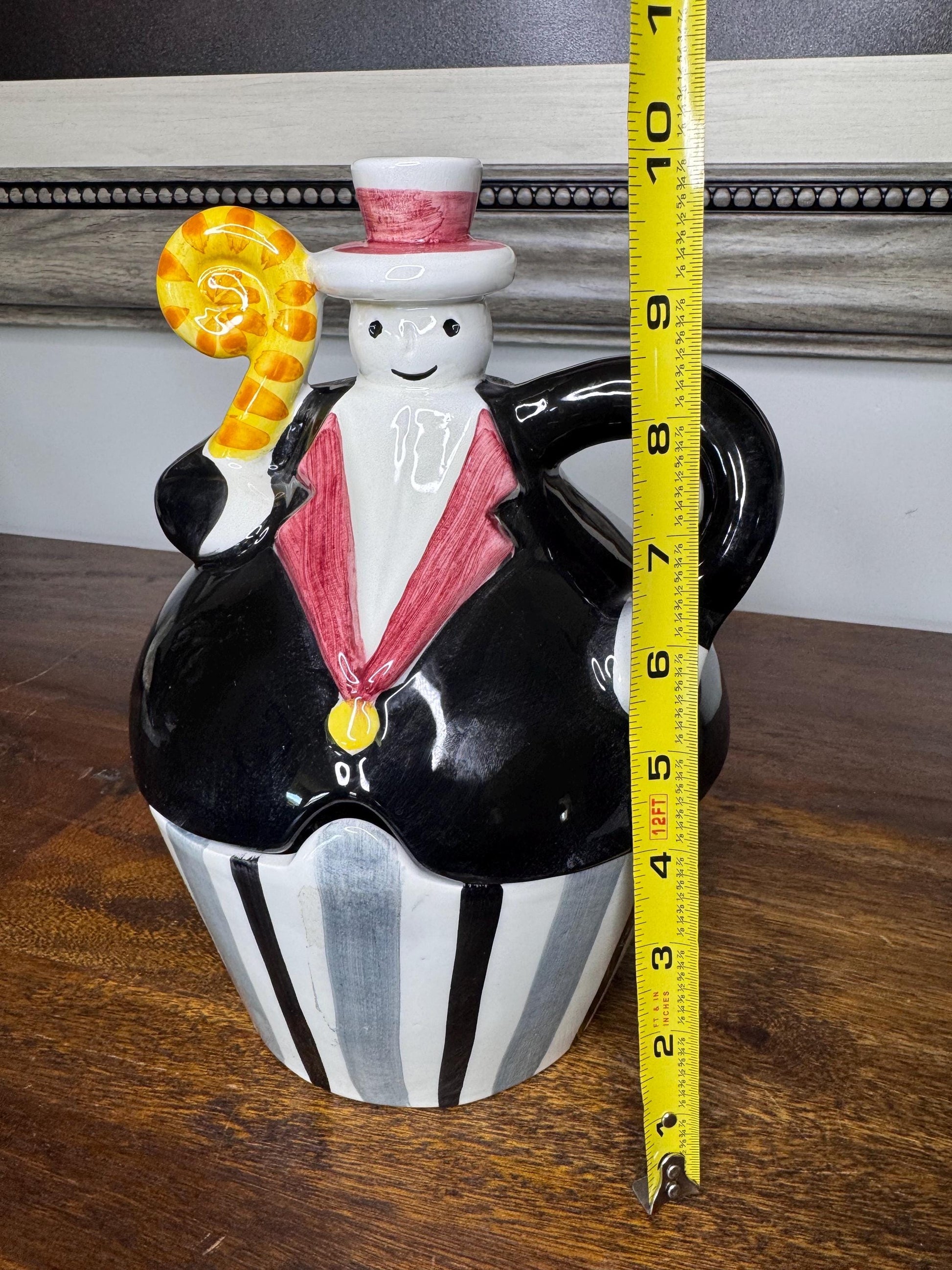 Vintage Italian Made Snowman Cookie Jar