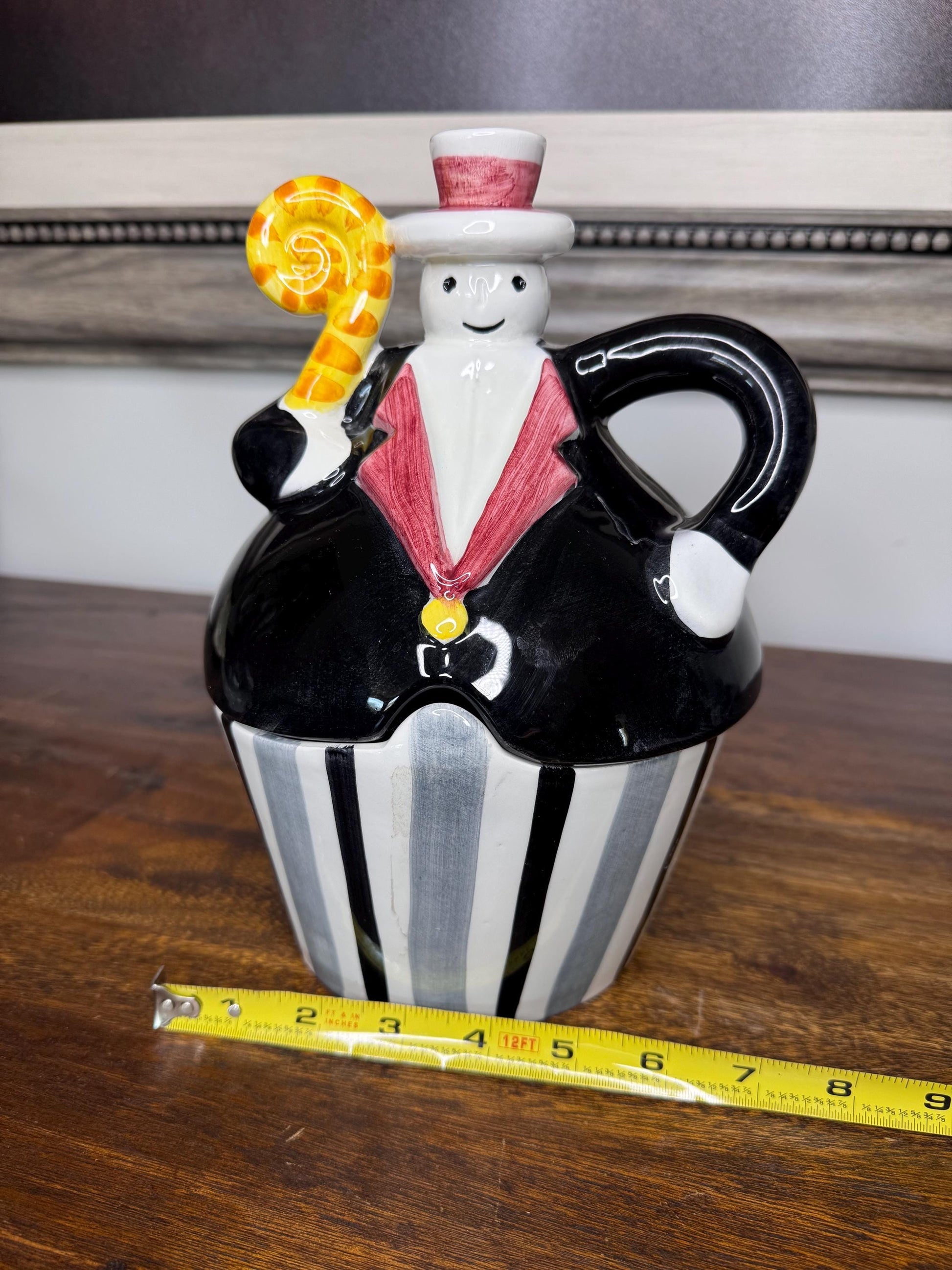 Vintage Italian Made Snowman Cookie Jar