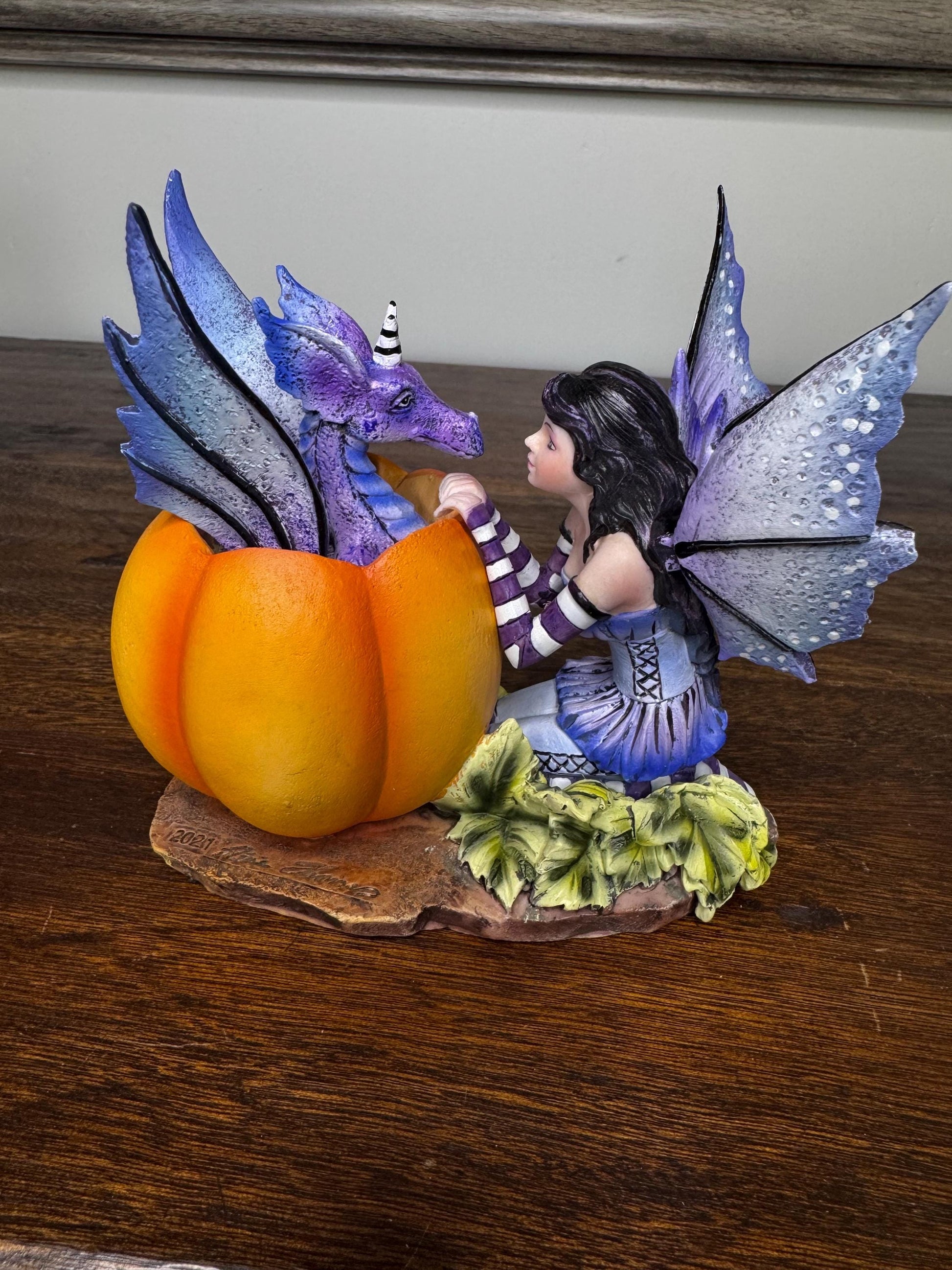 Brand NIB “Halloween Hide and Seek” Fairy and Dragon Figurine by Amy Brown