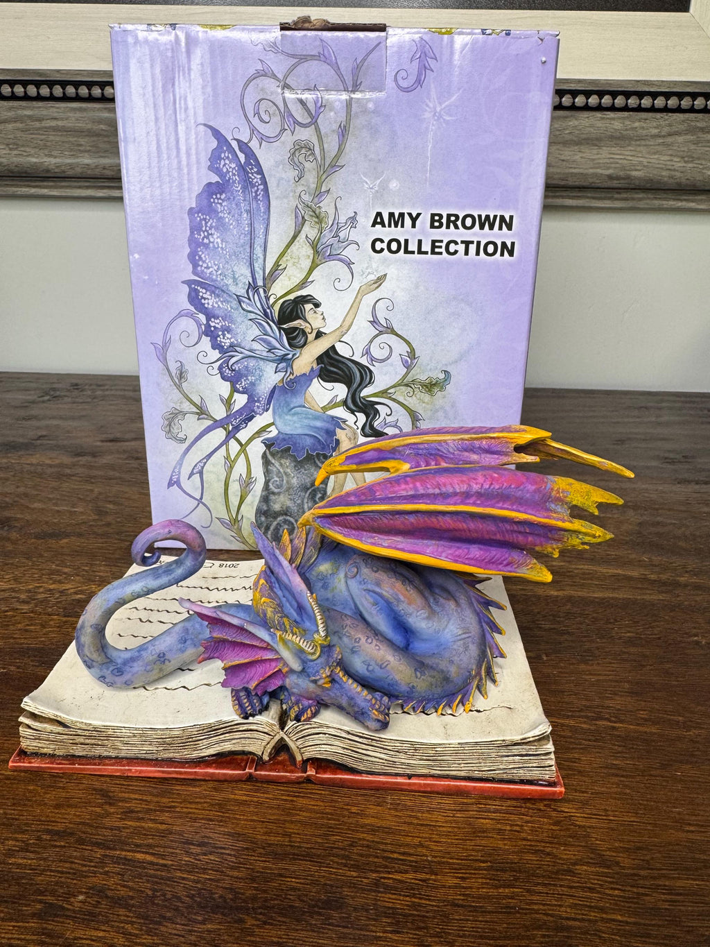 Brand NIB “Book Wyrm” Dragon by Amy Brown