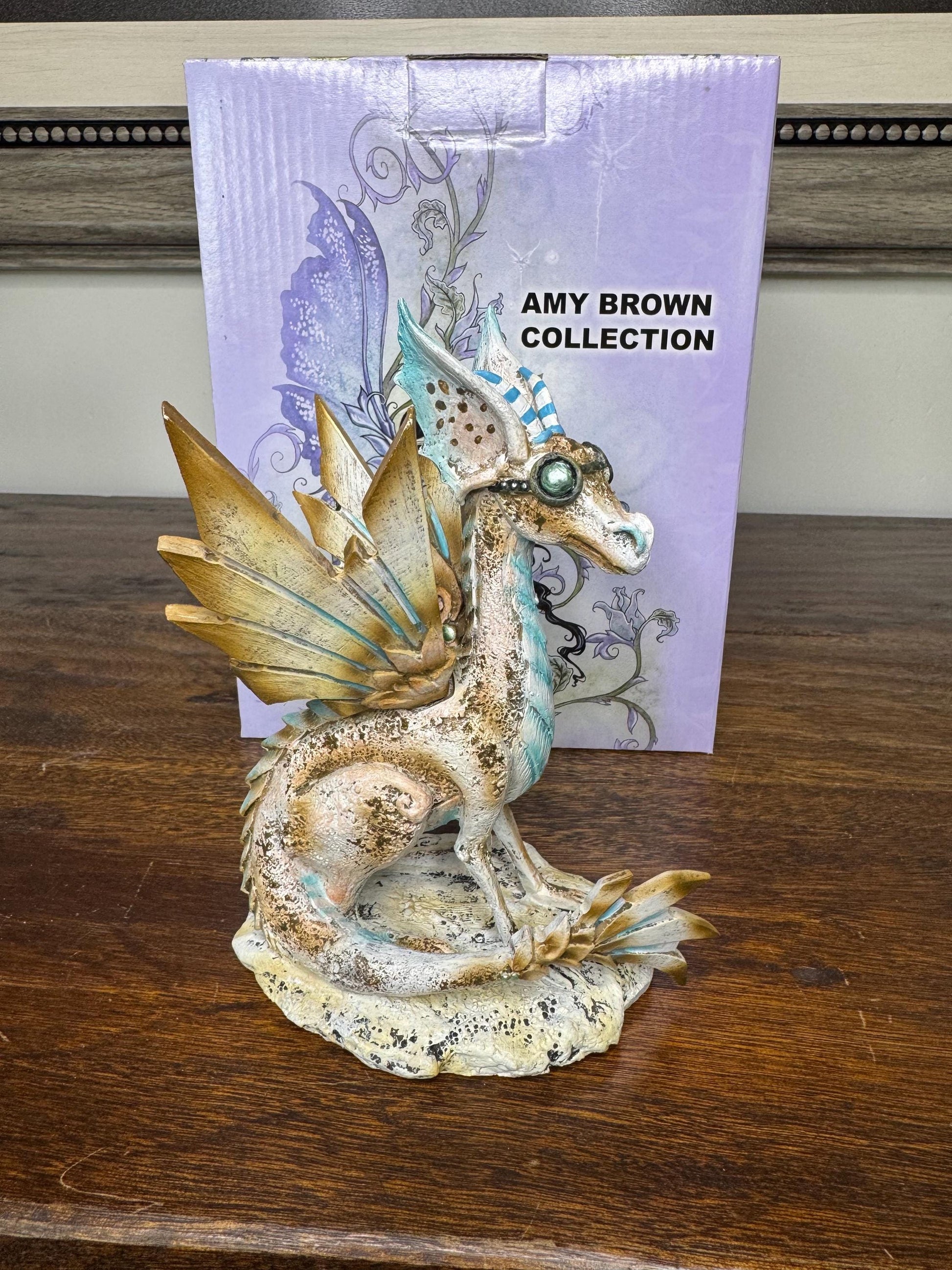 Brand NIB Steampunk Dragon Figurine by Amy Brown
