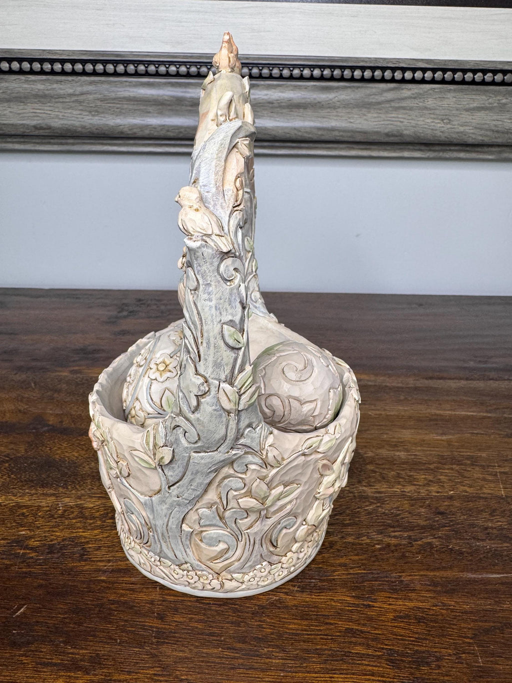 Jim Shore Heartwood Creek Woodland Easter Basket