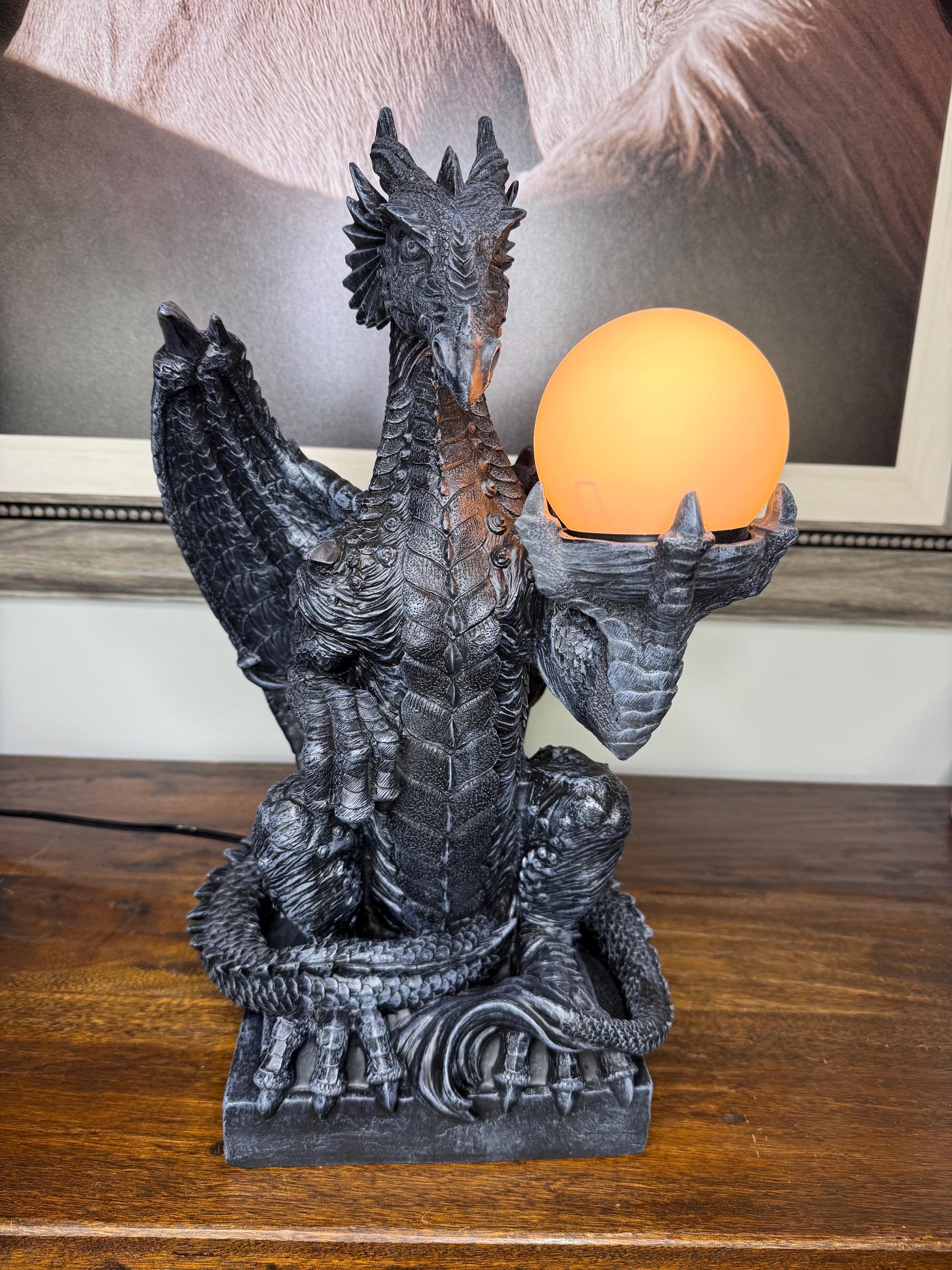 NIB Dragon Table Lamp