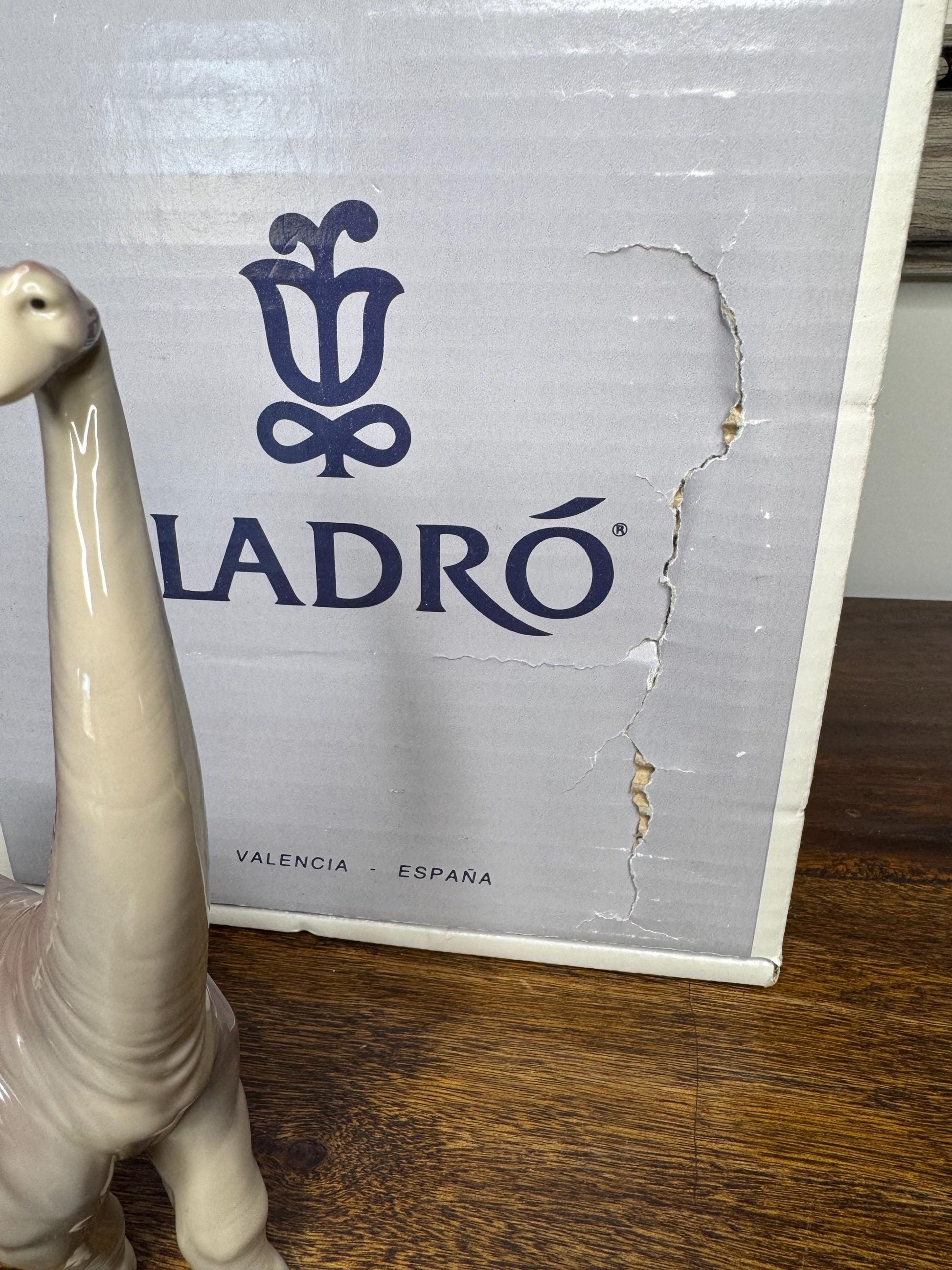 Vintage Lladro “Stretch” Dinosaur Figurine w/ Original Box